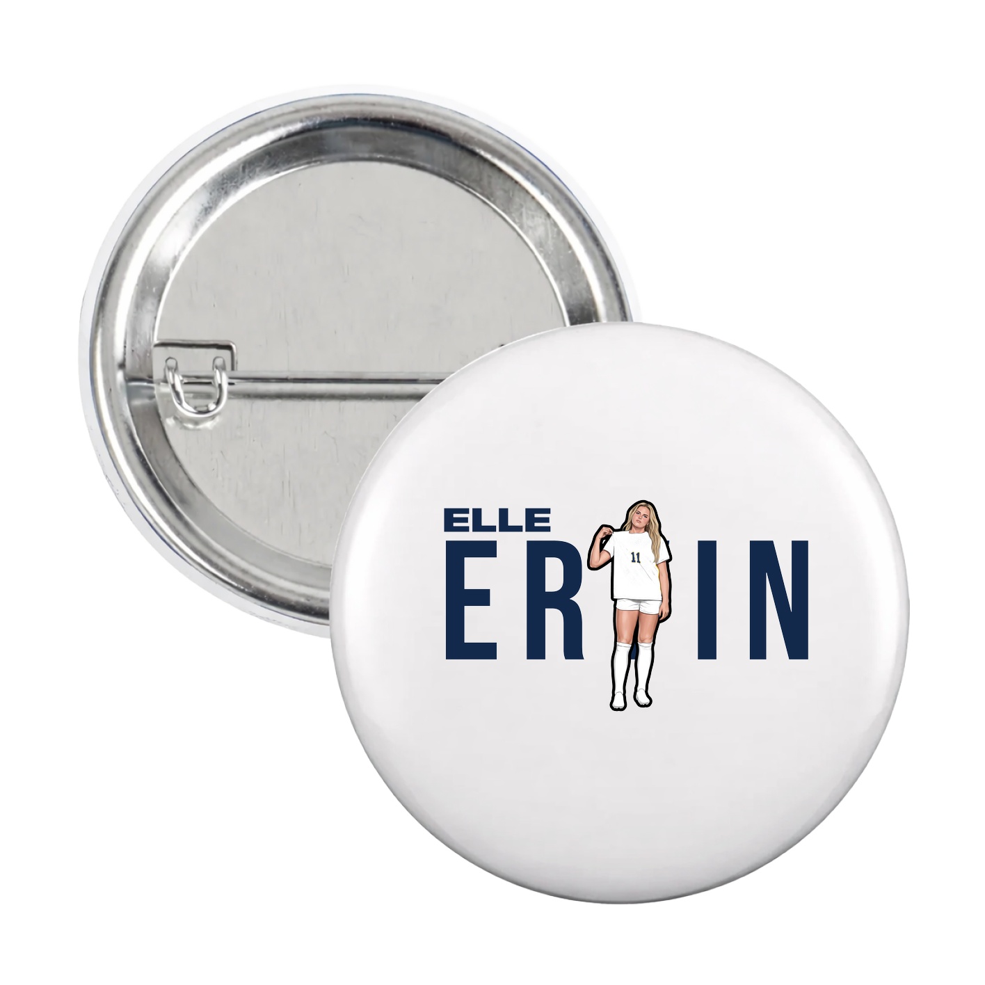 Game Day Button — Player Name in White