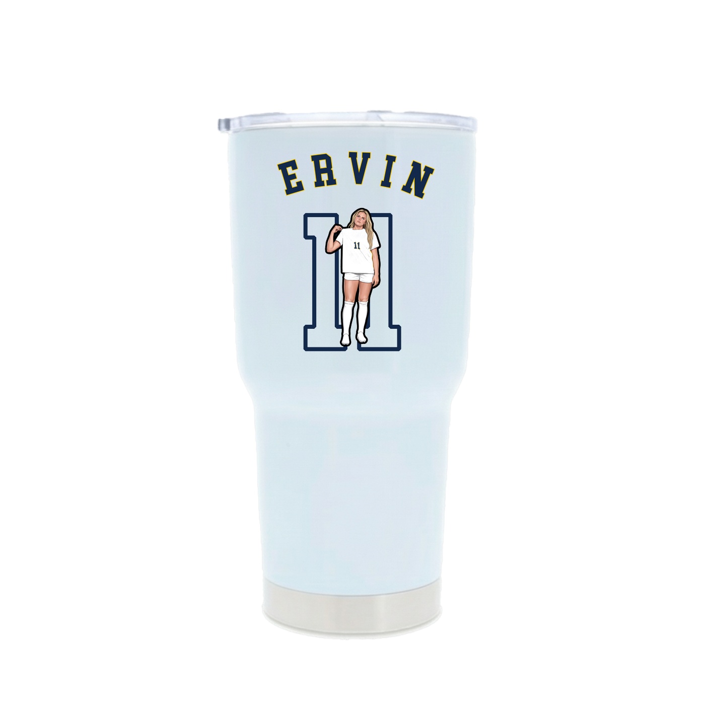 30oz Stainless Steel Tumbler — Shirsey Arch in White