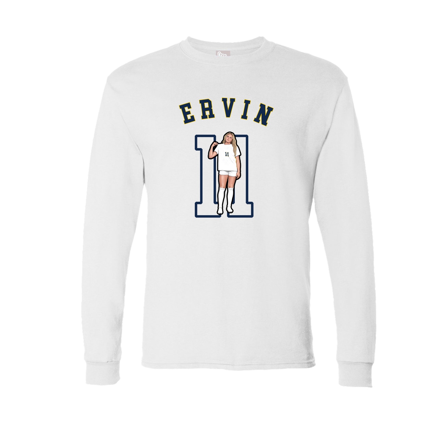 Long Sleeve Tee — Shirsey Arch in White