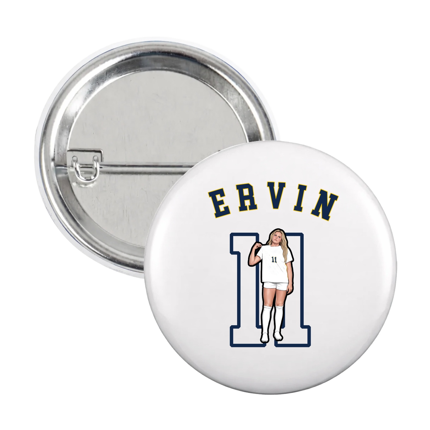 Game Day Button — Shirsey Arch in White