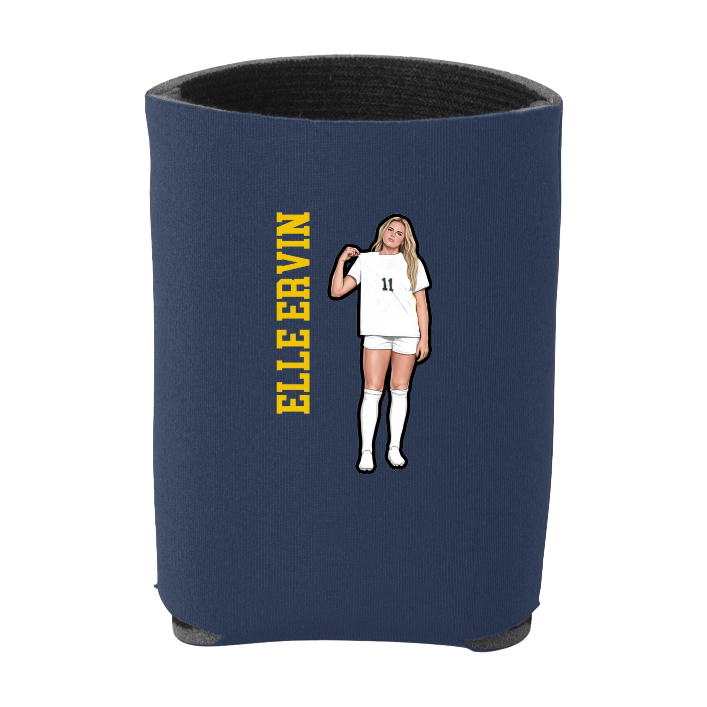 Can Holder — Name Vertical in Navy
