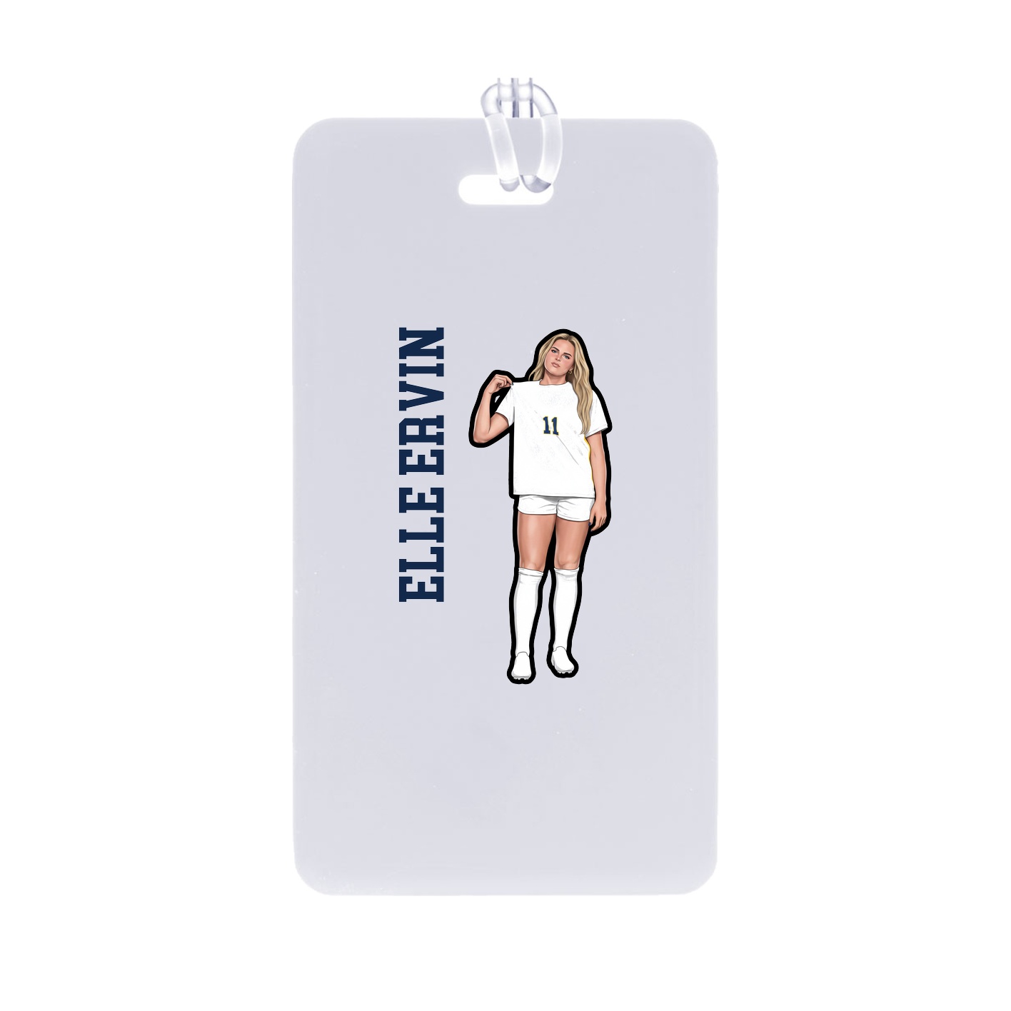 Bag Tag — Name Vertical in Classic