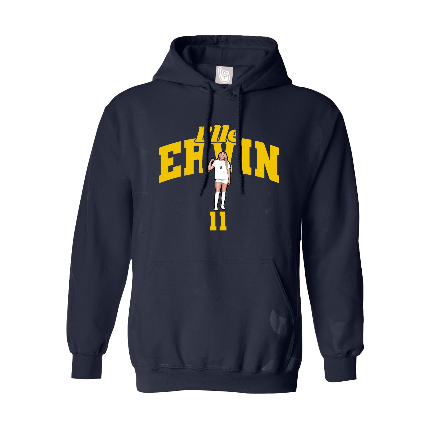 Hoodie — Signature Arch in Navy
