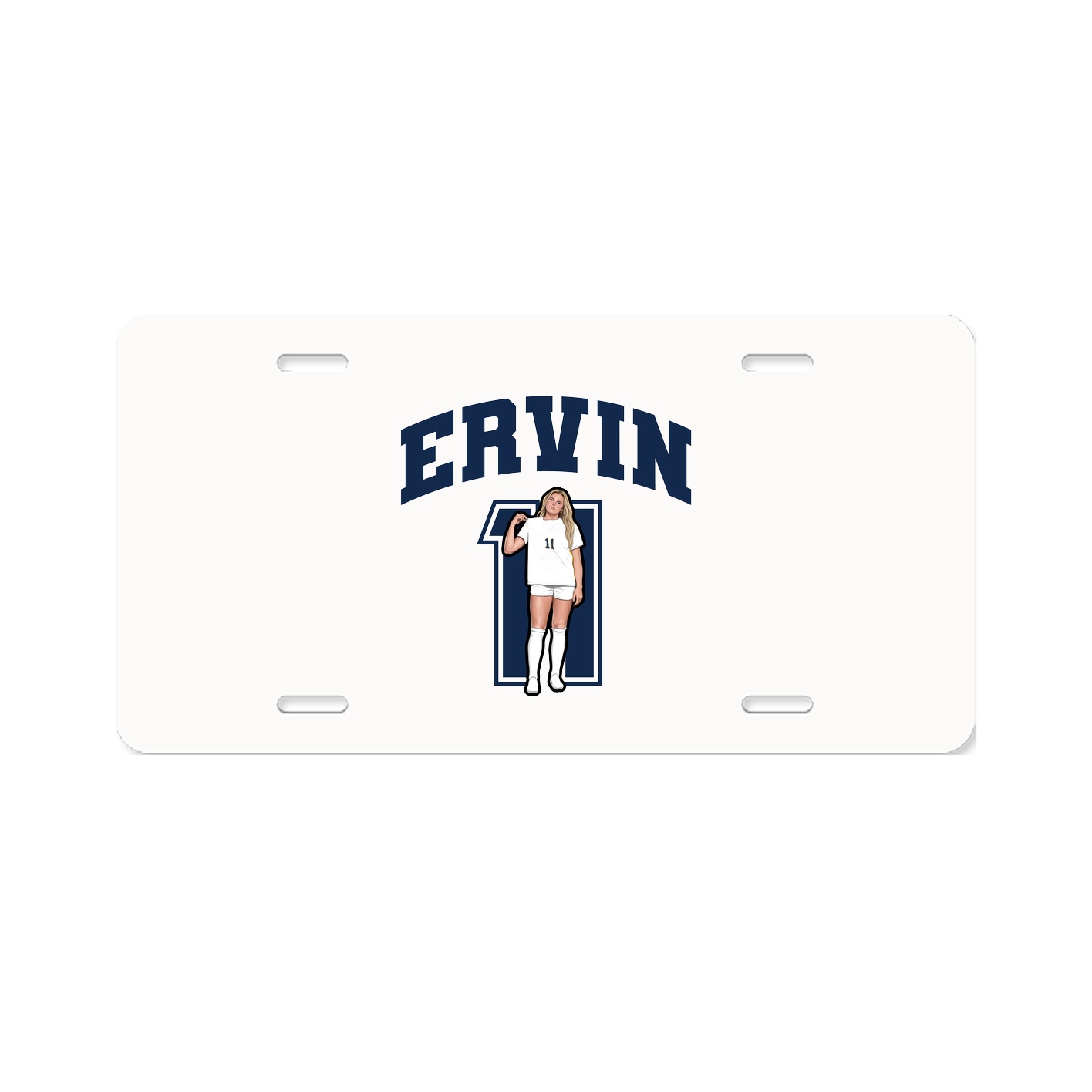 License Plate — Number in Classic