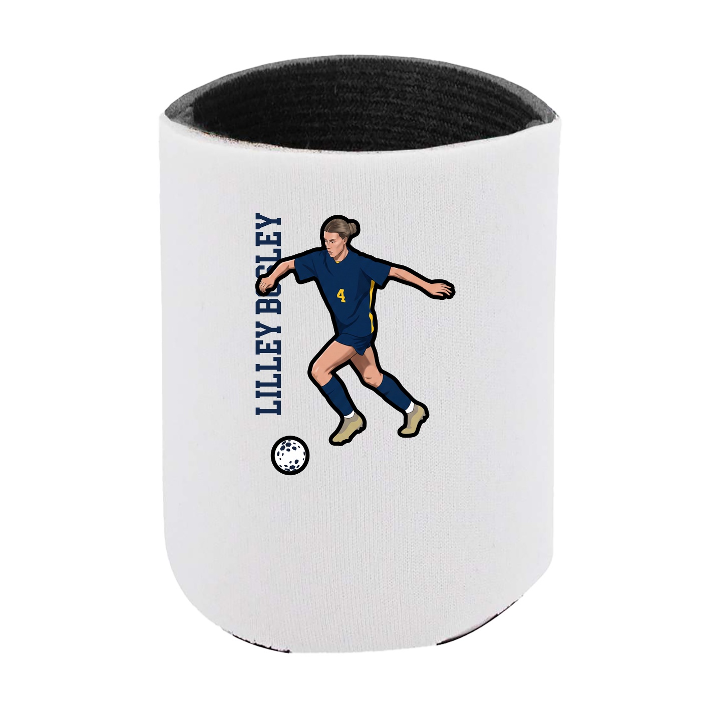 Can Holder — Name Vertical in White