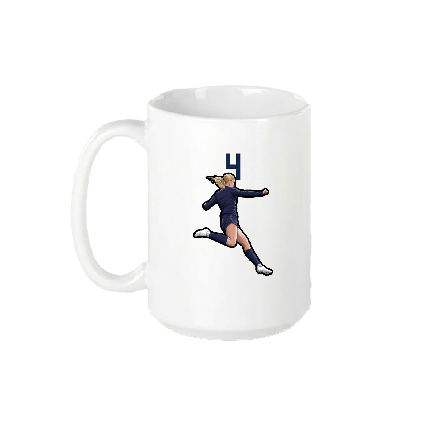 15oz Coffee Mug — Number Top in White