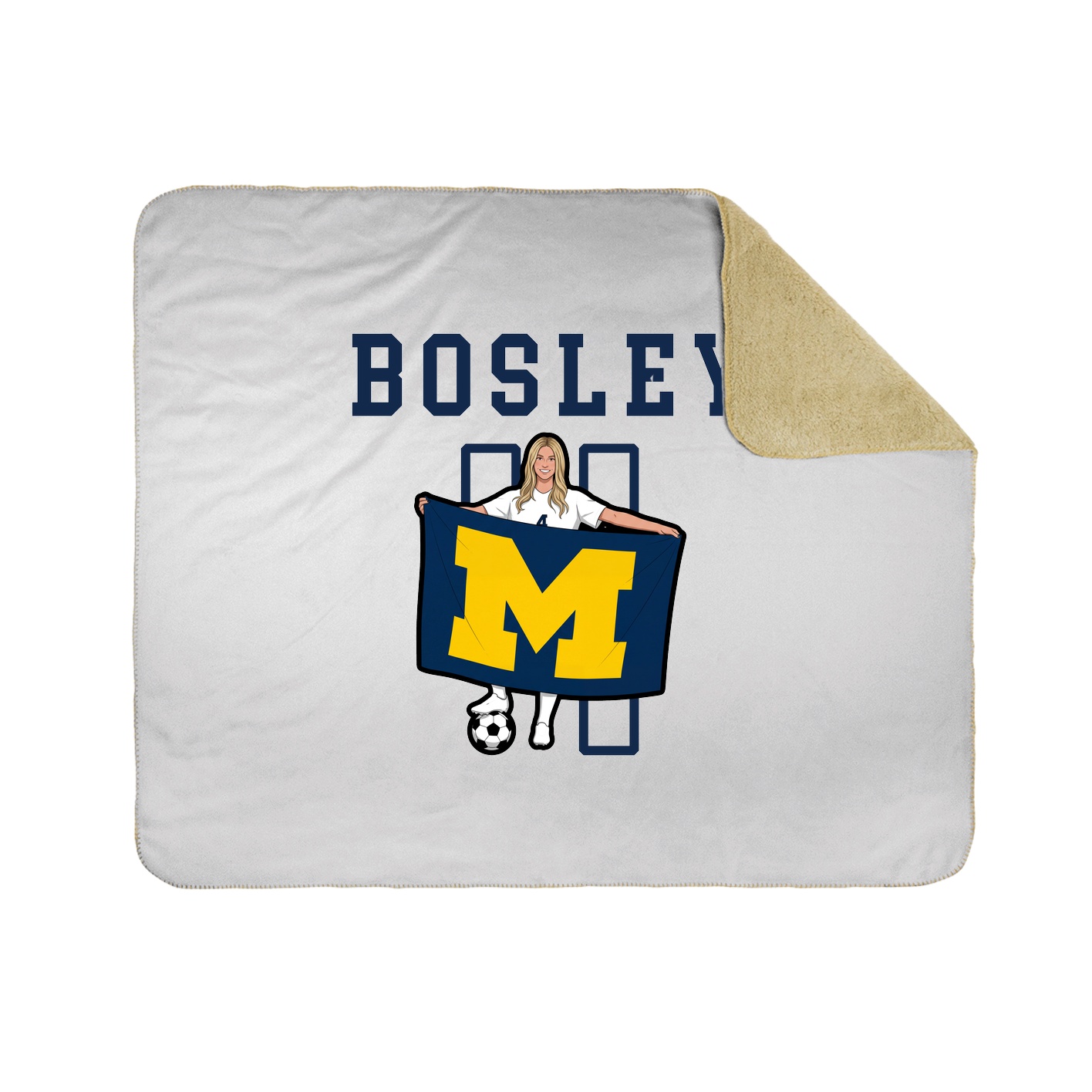 Throw Blanket — Shirsey in White