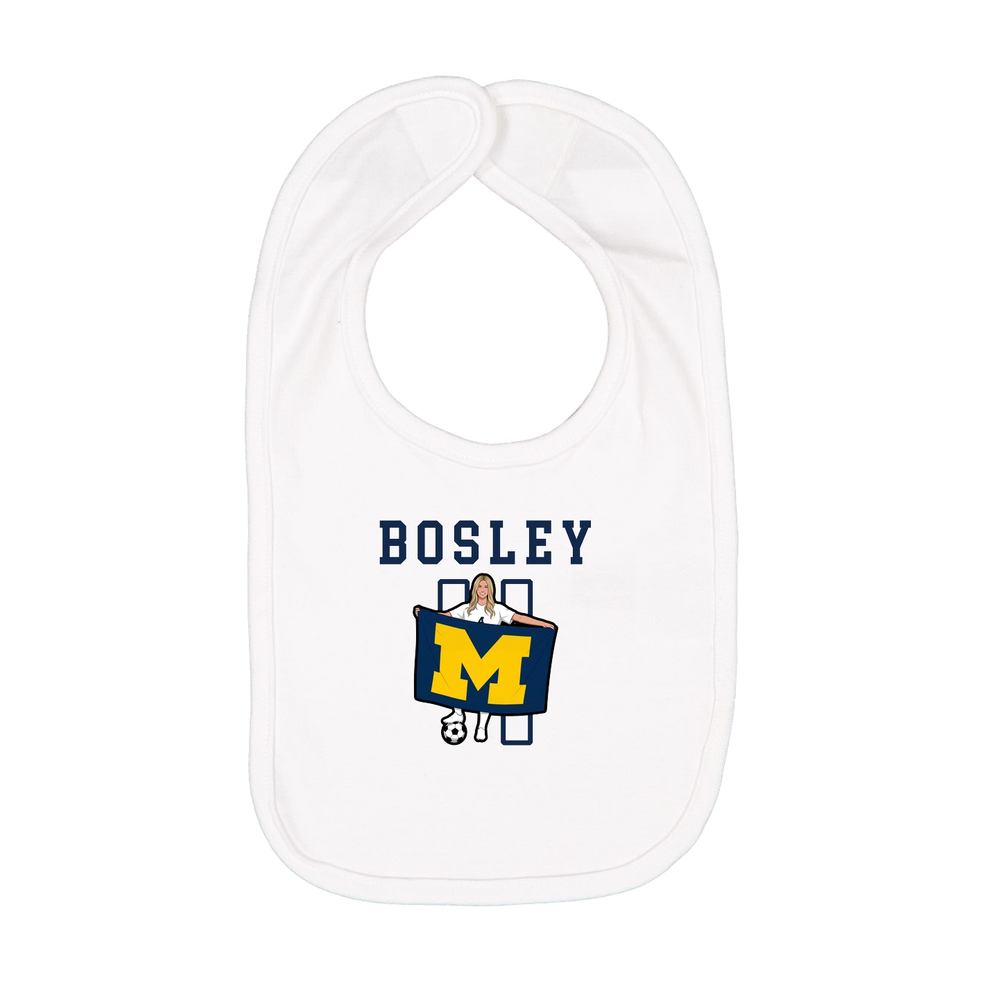 Infant Bib — Shirsey in White