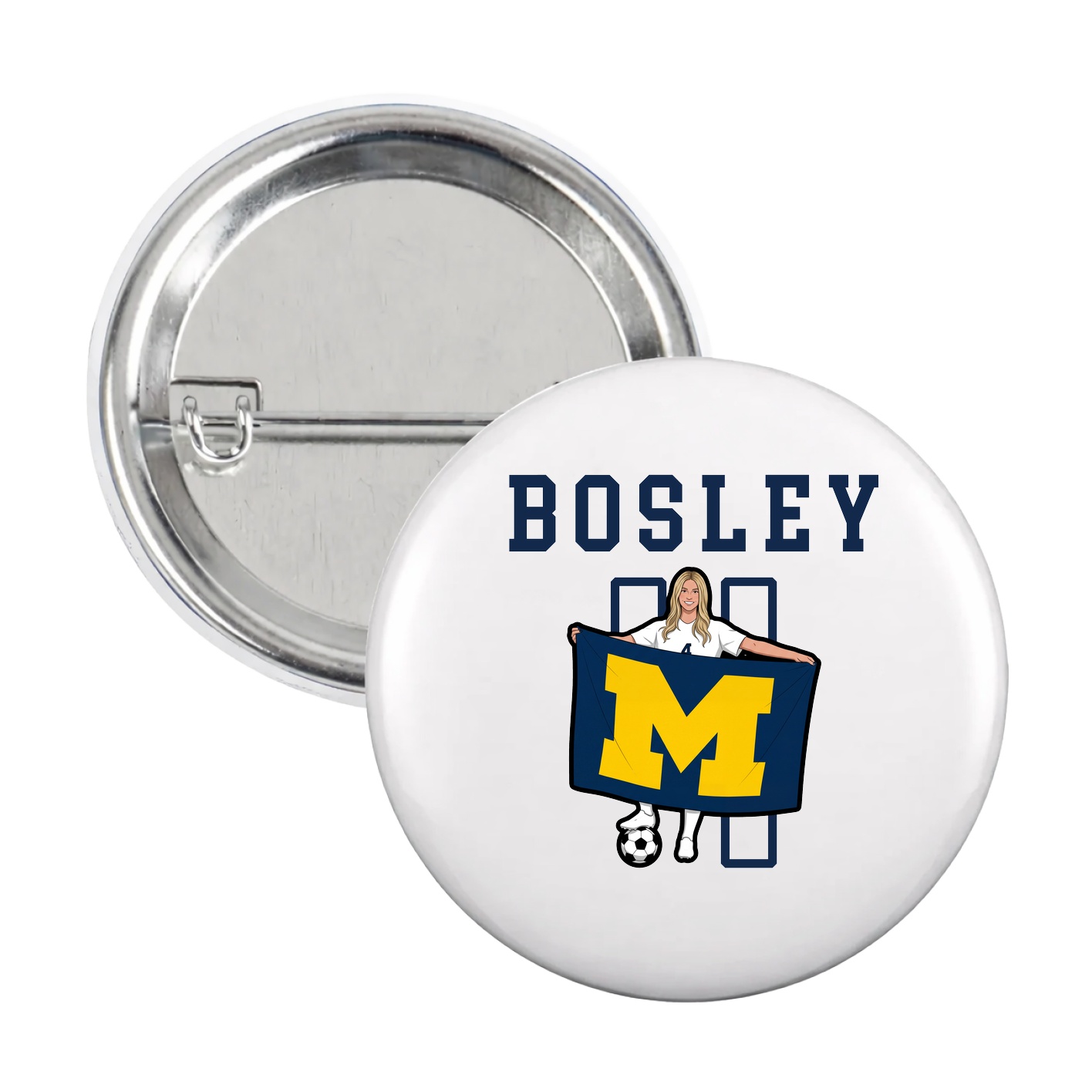 Game Day Button — Shirsey in White