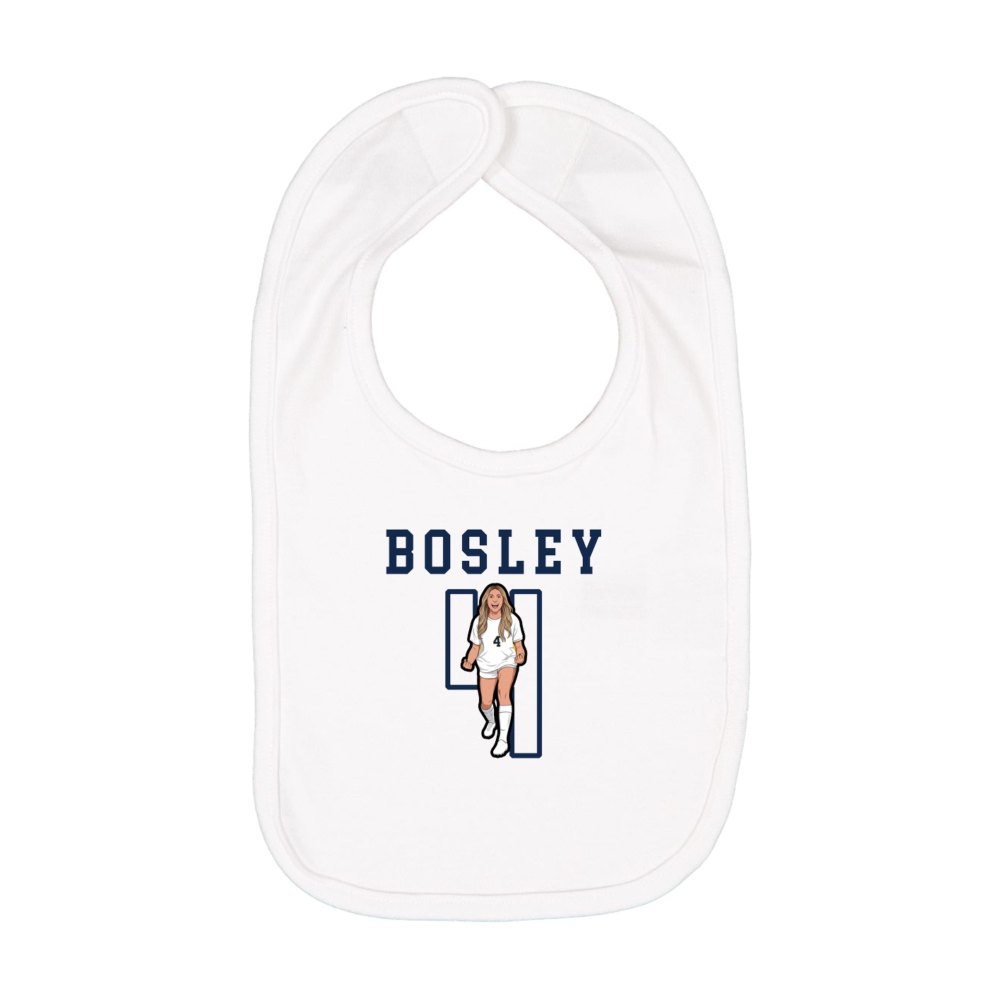 Infant Bib — Shirsey in White