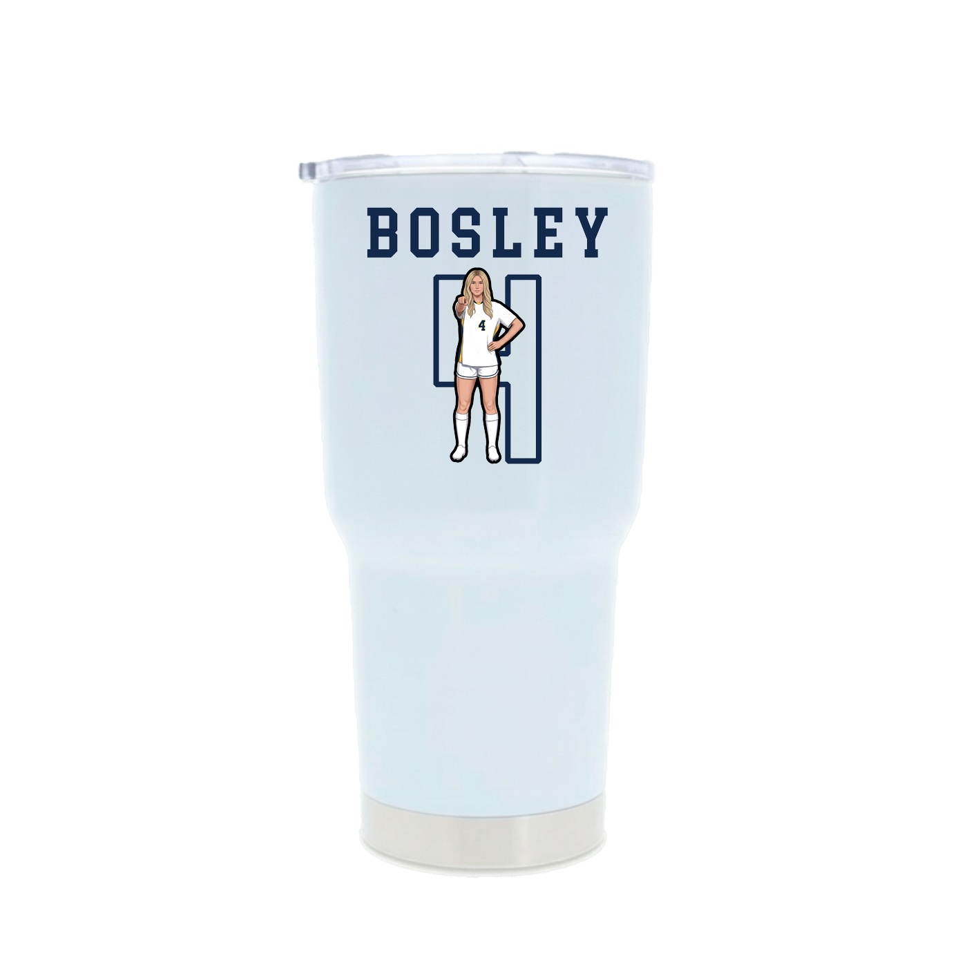 30oz Stainless Steel Tumbler — Shirsey in White