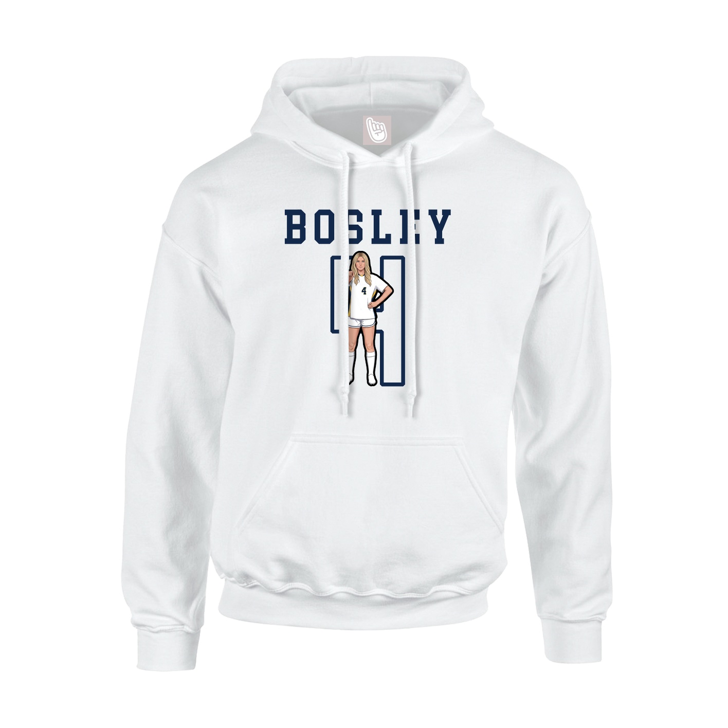 Hoodie — Shirsey in White