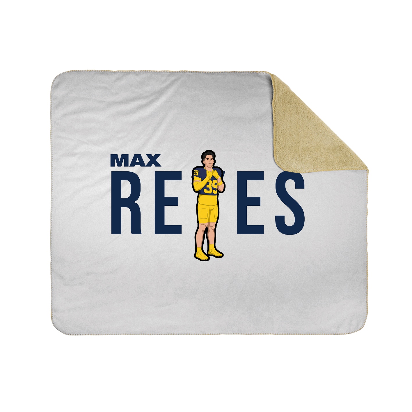 Throw Blanket — Player Name in White