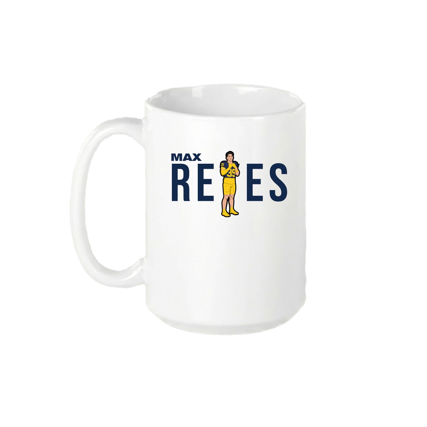 15oz Coffee Mug — Player Name in White
