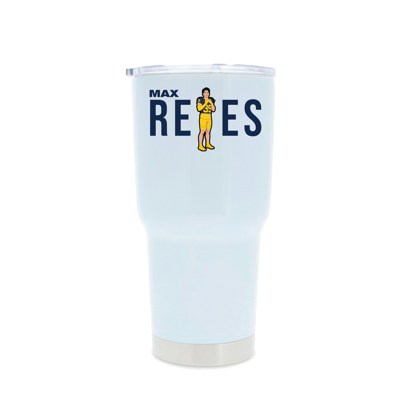 30oz Stainless Steel Tumbler — Player Name in White