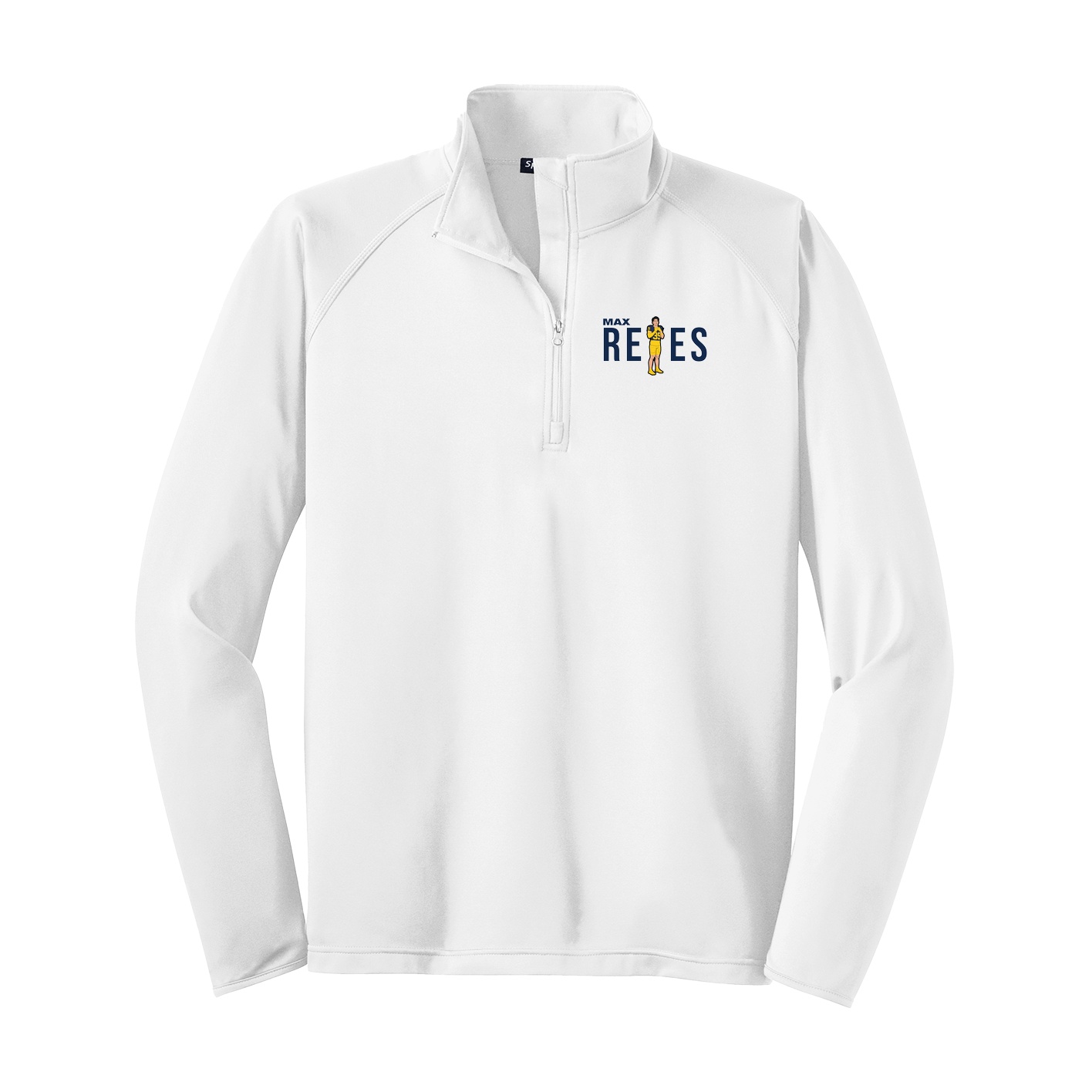 Q-Zip Pullover — Player Name in White