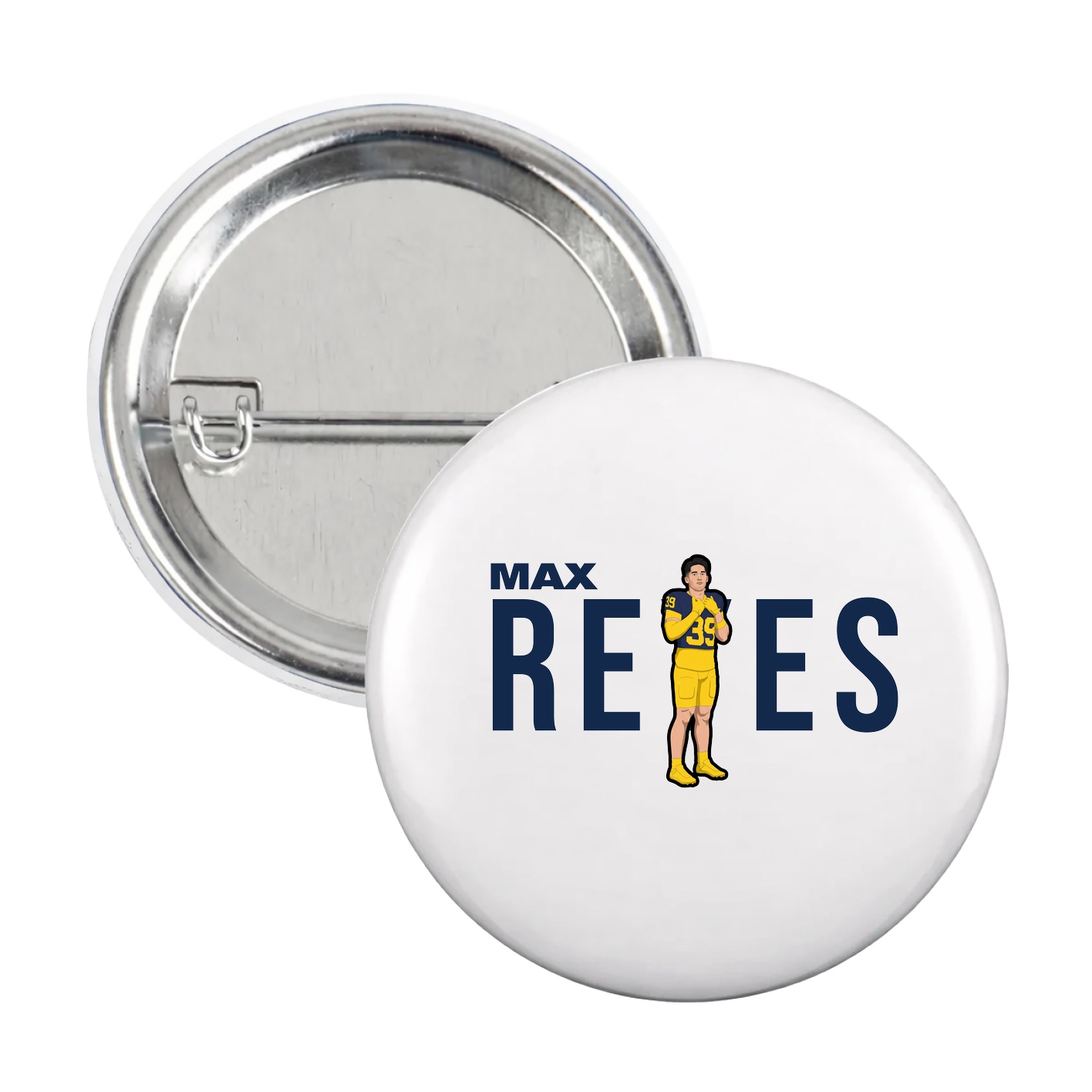 Game Day Button — Player Name in White