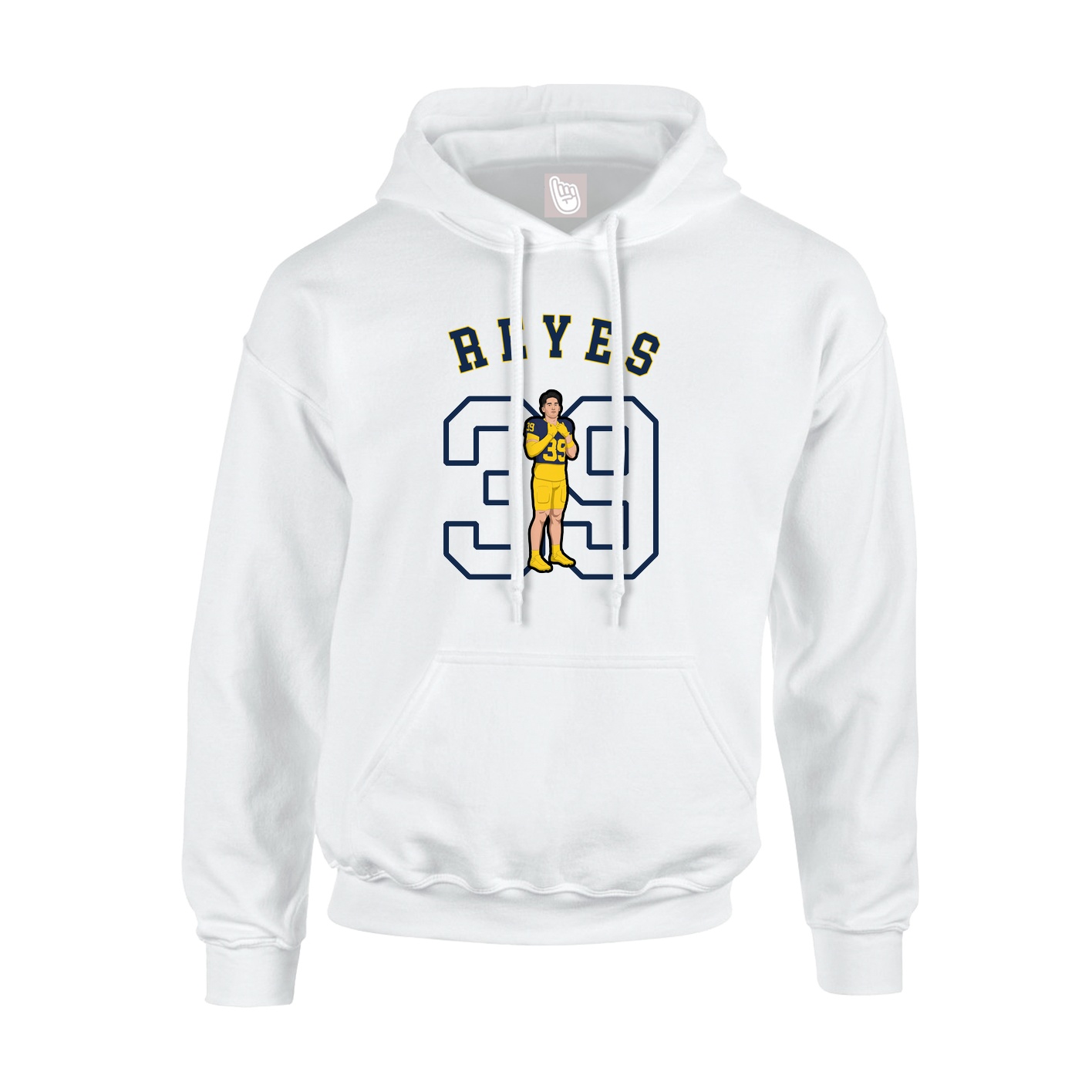 Youth Hoodie — Shirsey Arch in White
