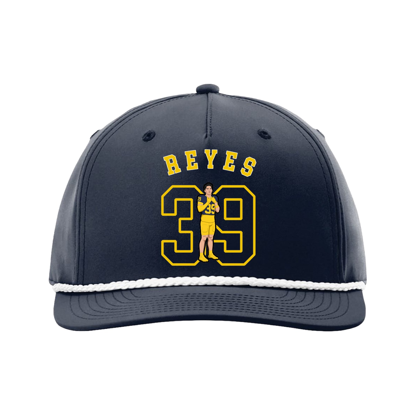 Five-Panel Classic Rope Cap — Shirsey Arch in Navy