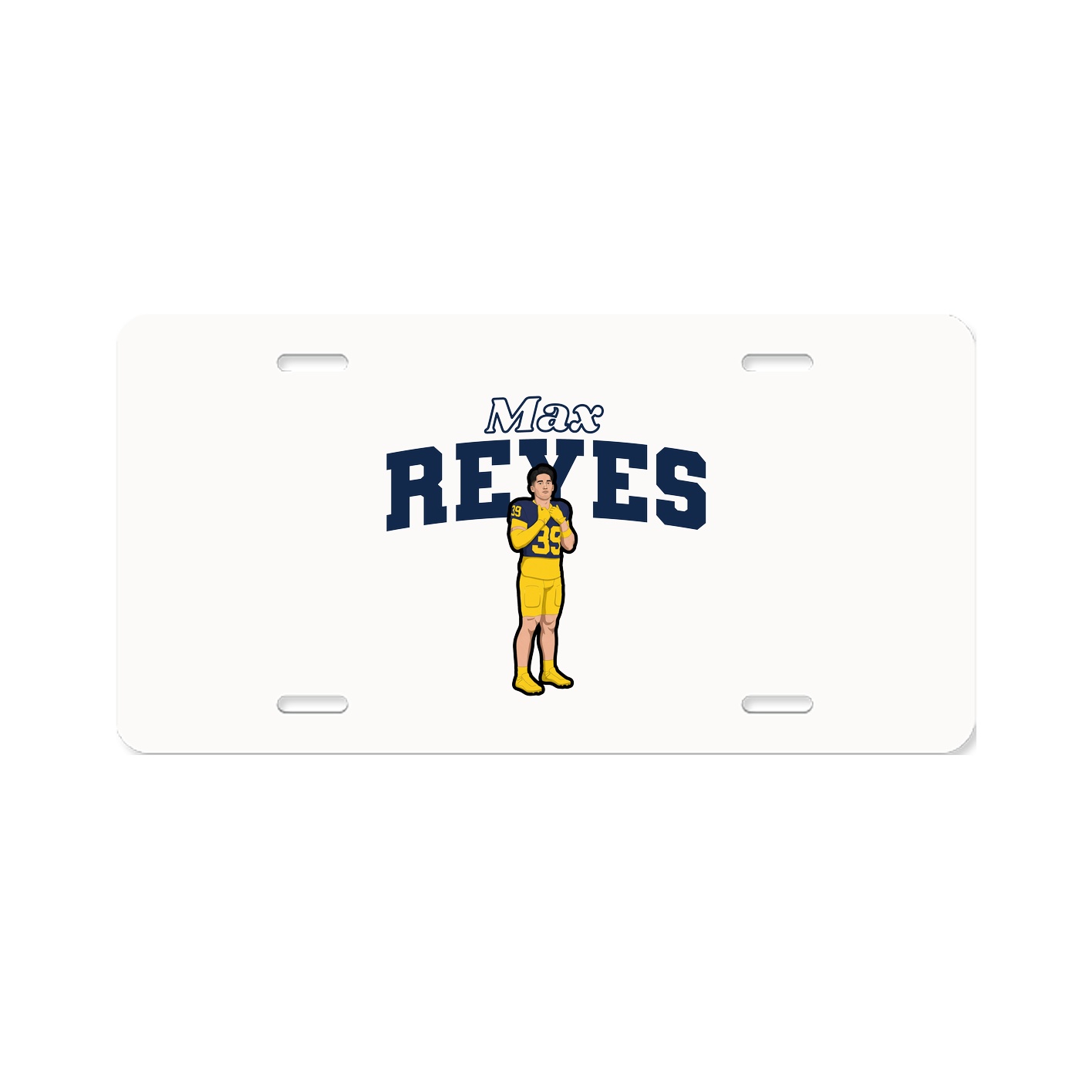 License Plate — Name Arch in Classic