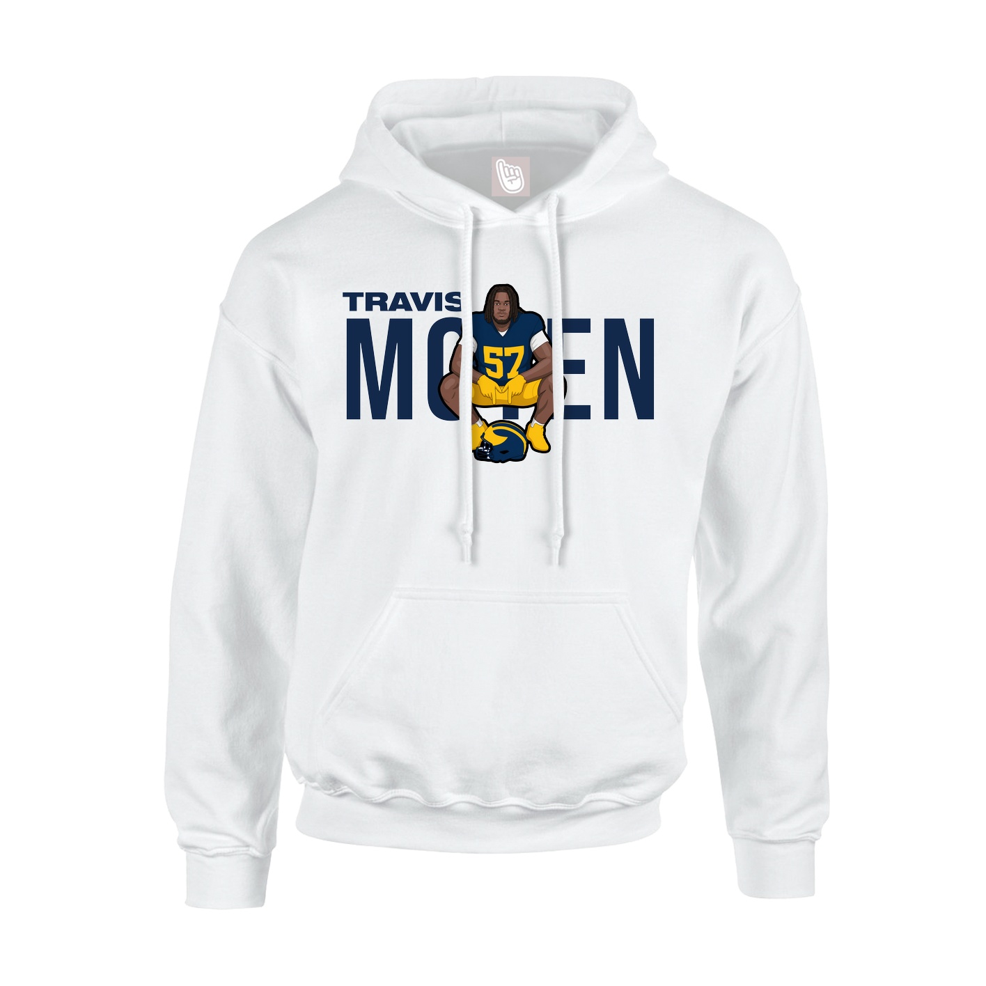 Hoodie — Player Name in White