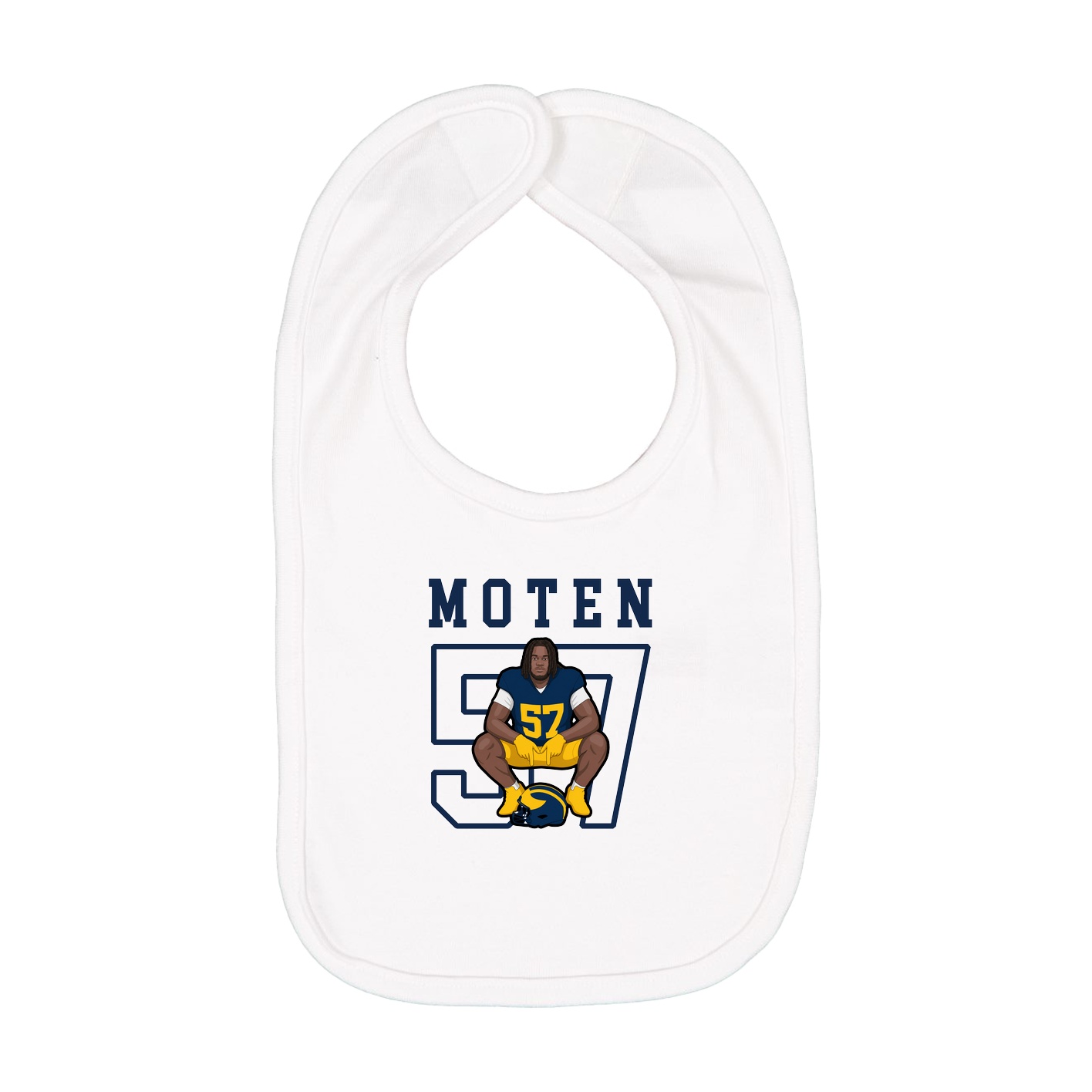 Infant Bib — Shirsey in White