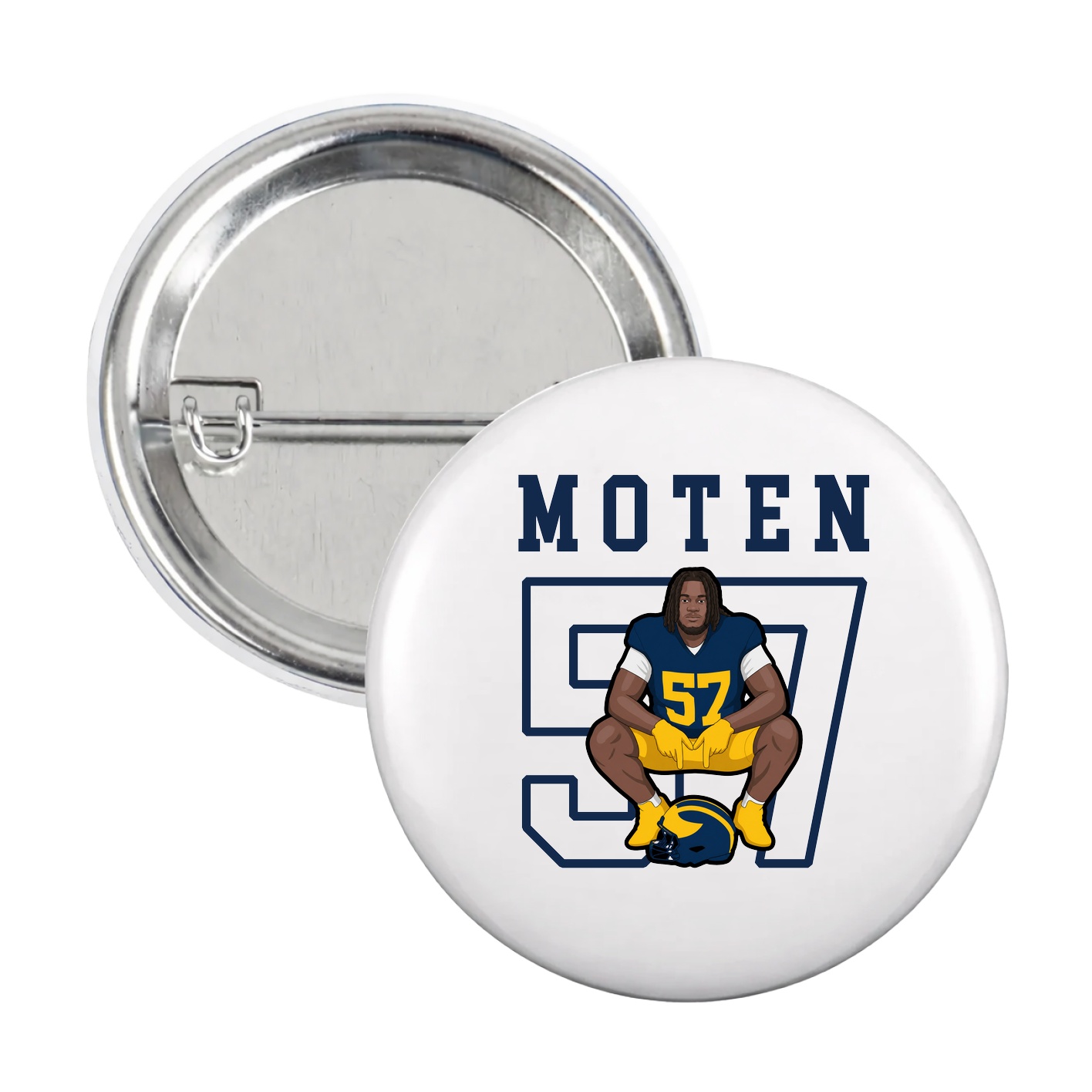 Game Day Button — Shirsey in White