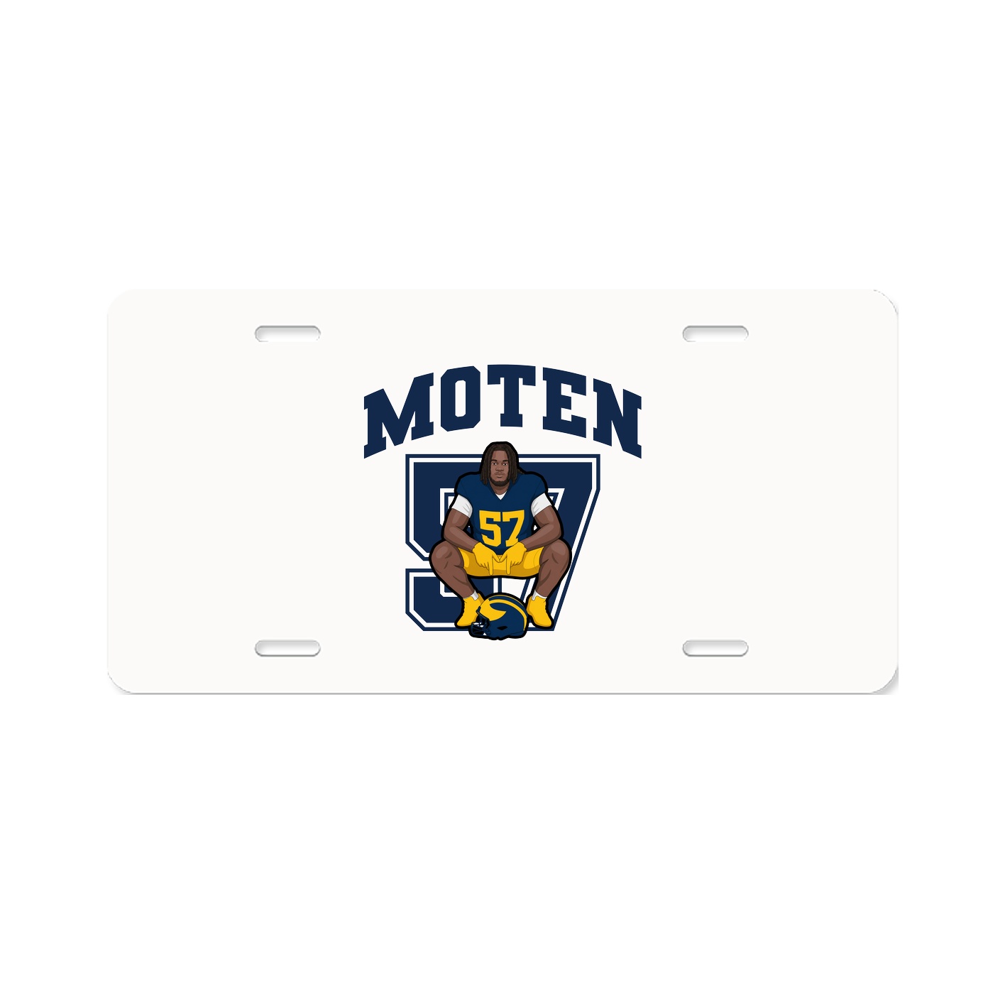 License Plate — Number in Classic