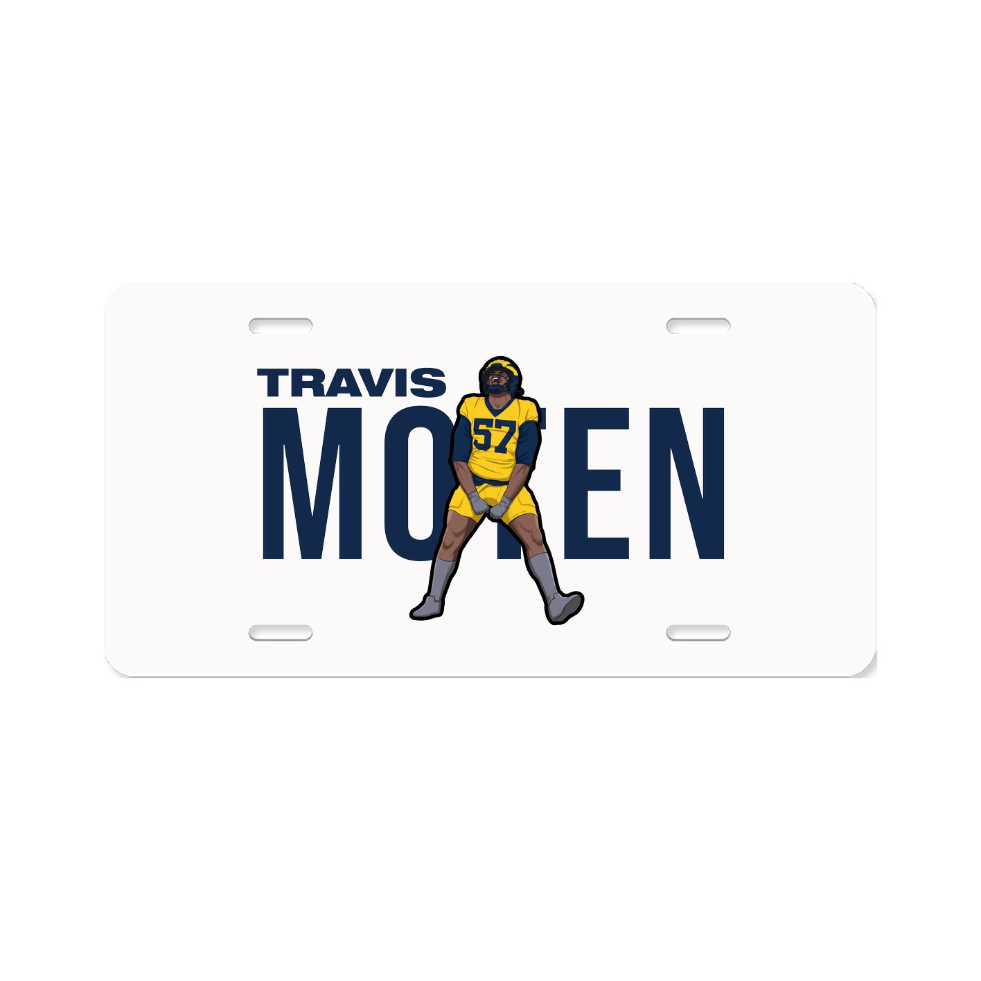 License Plate — Player Name in Classic