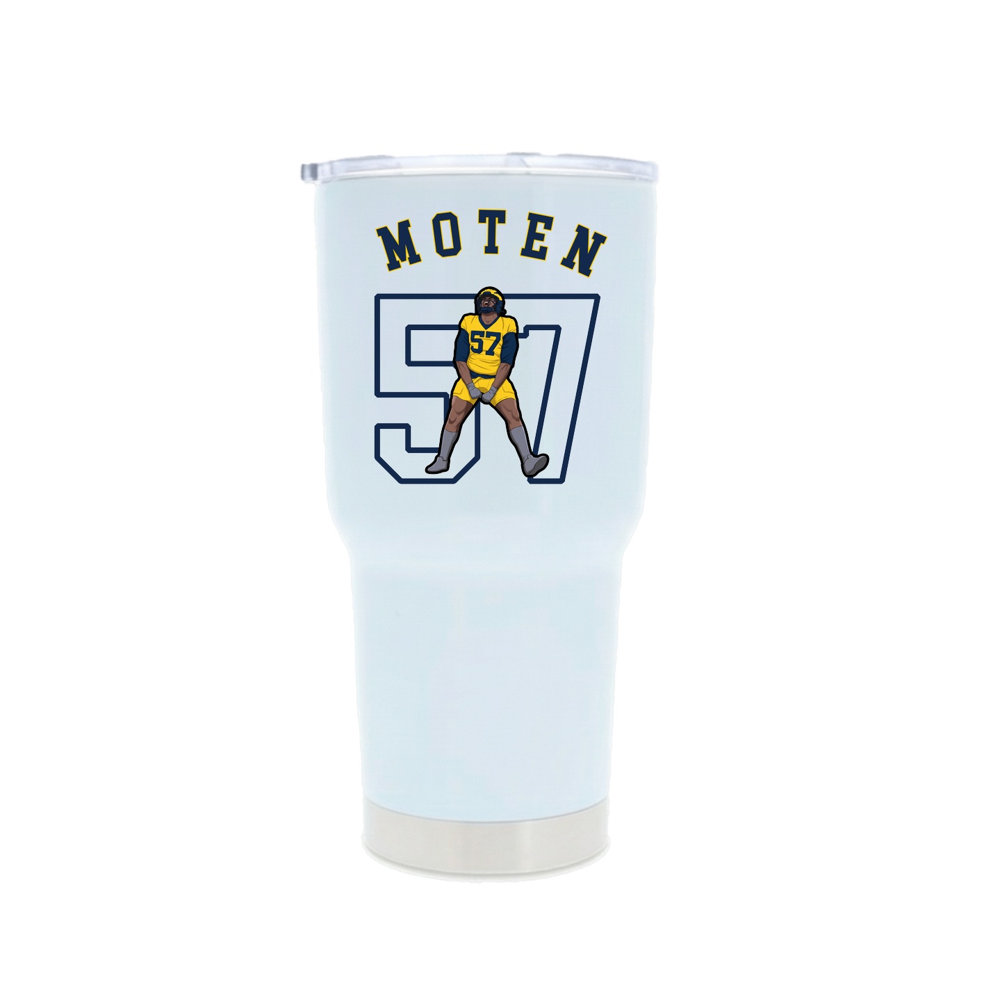 30oz Stainless Steel Tumbler — Shirsey Arch in White