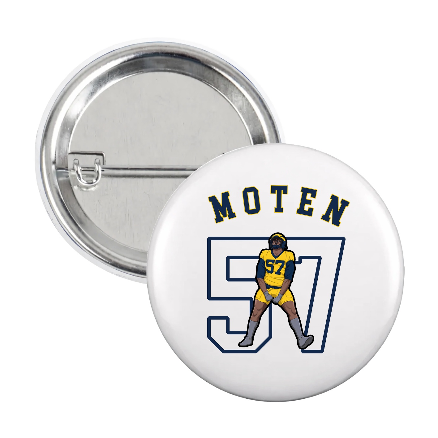 Game Day Button — Shirsey Arch in White