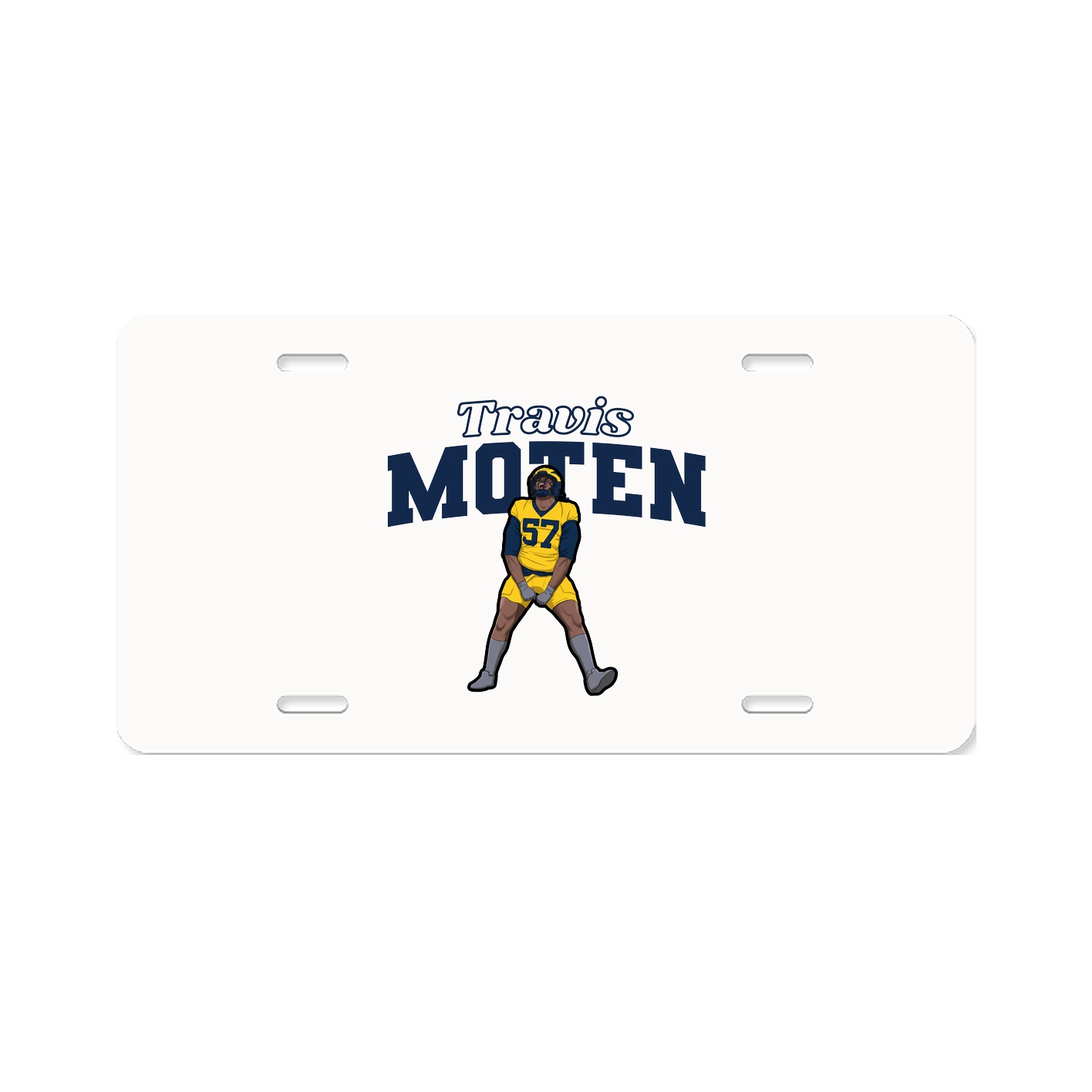 License Plate — Name Arch in Classic