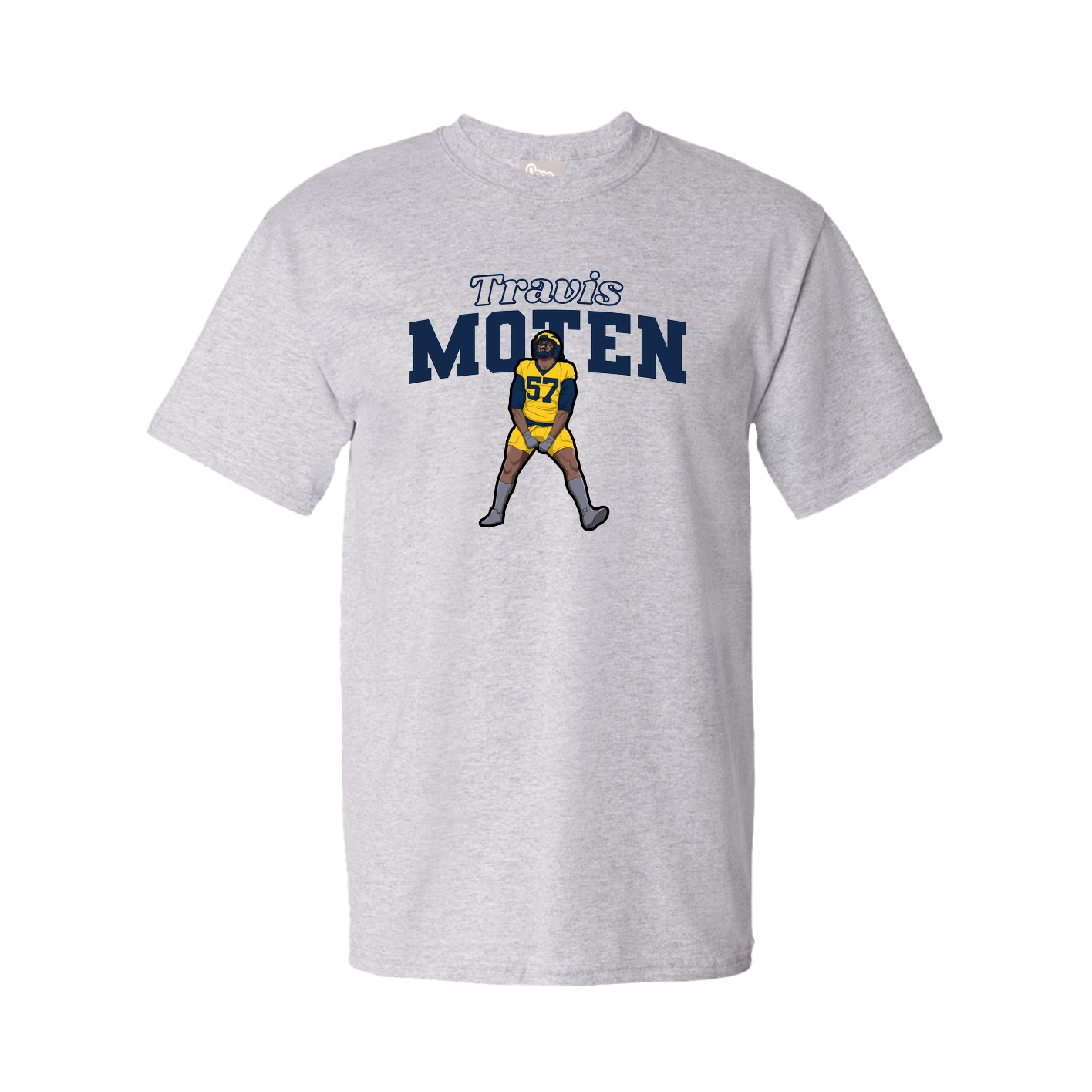 Youth Tee — Name Arch in Grey