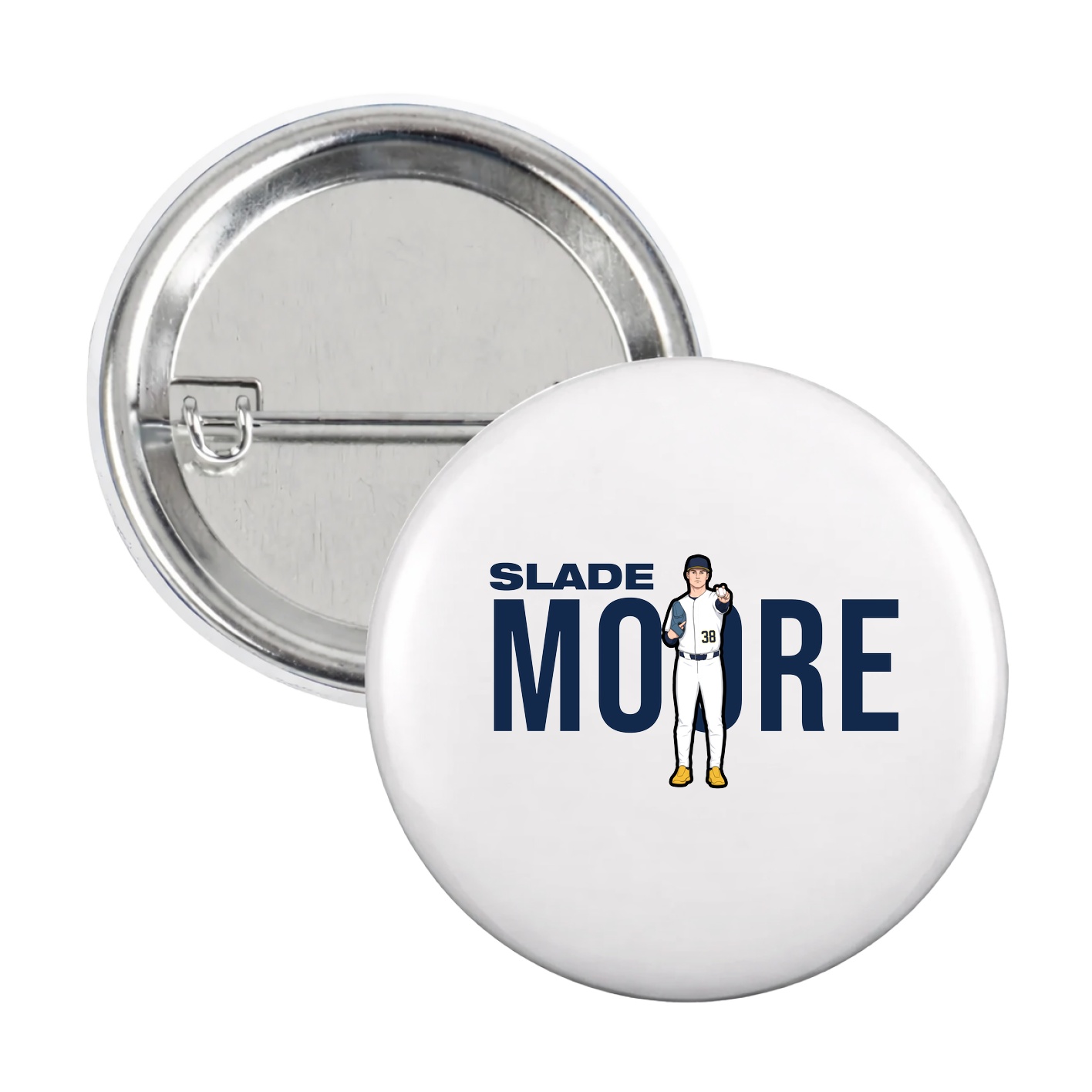 Game Day Button — Player Name in White