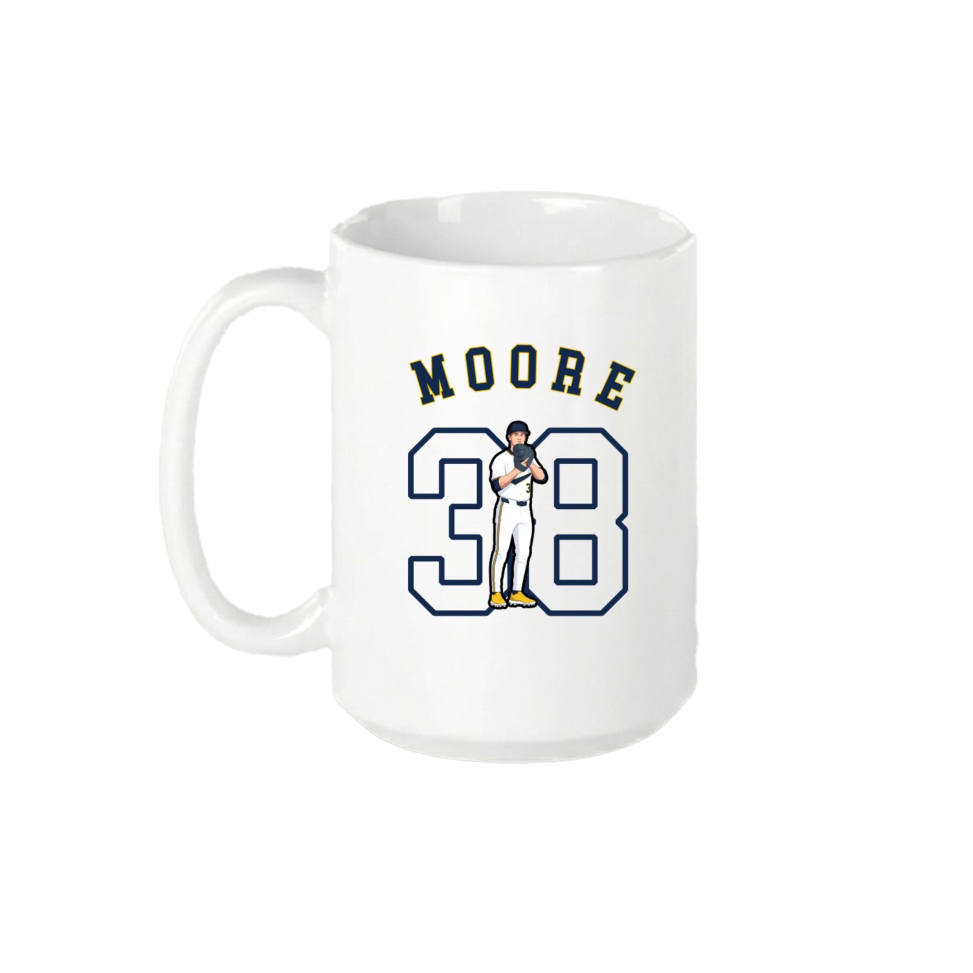 15oz Coffee Mug — Shirsey Arch in White