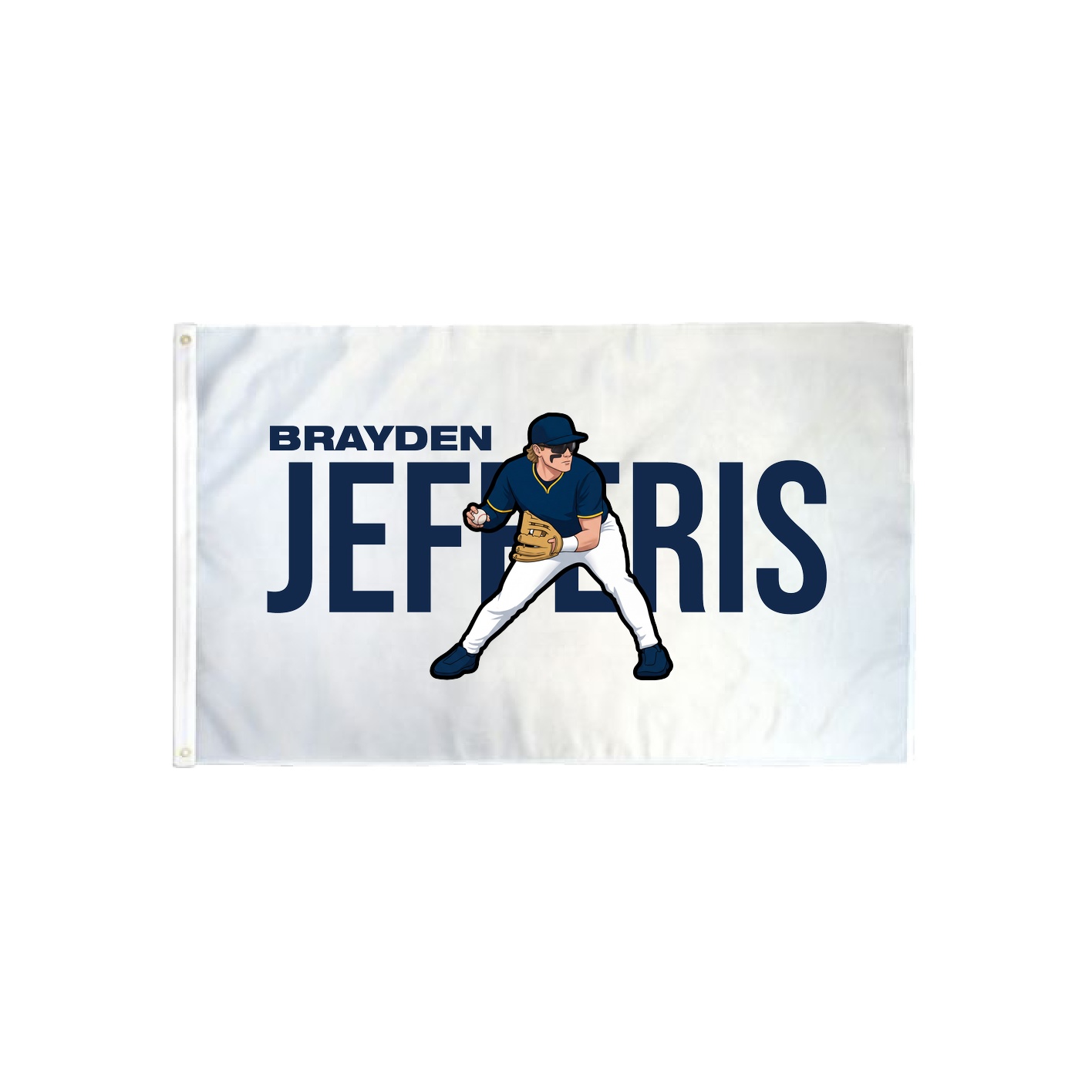 3x5 Flag — Player Name in Classic