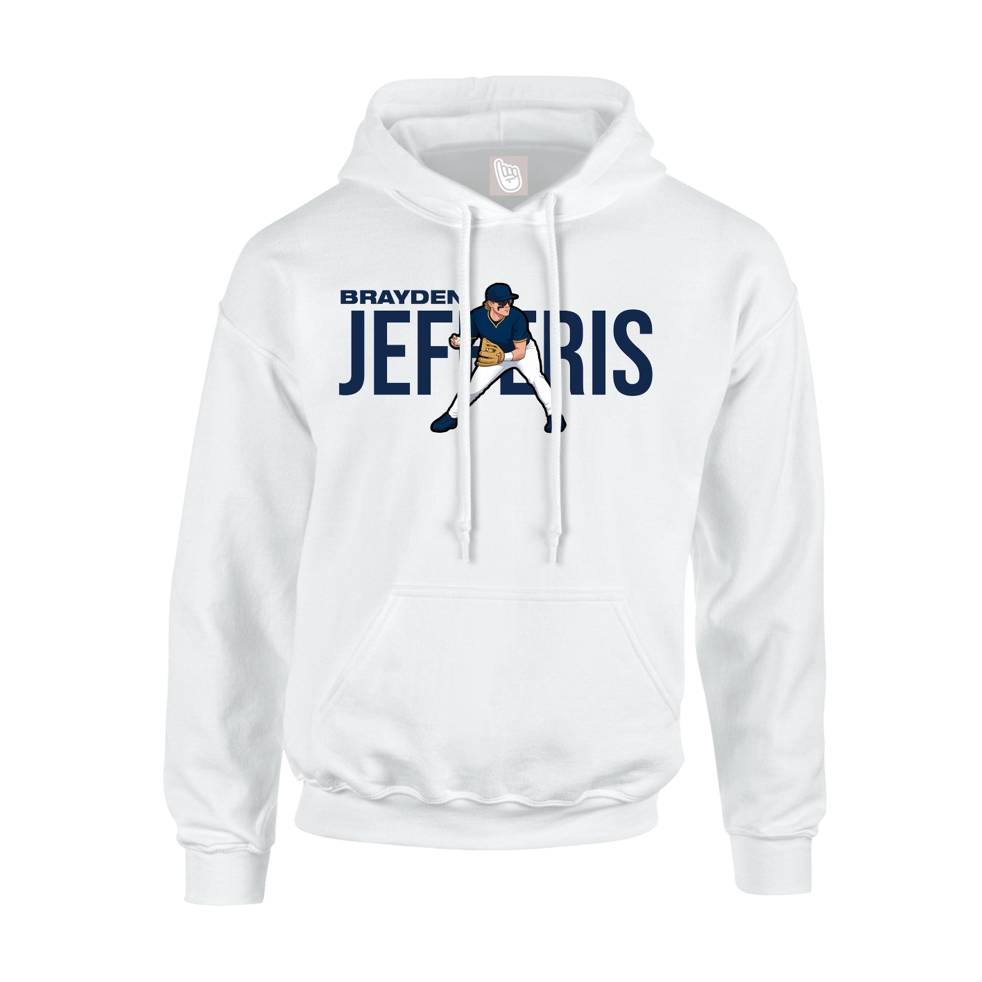 Hoodie — Player Name in White