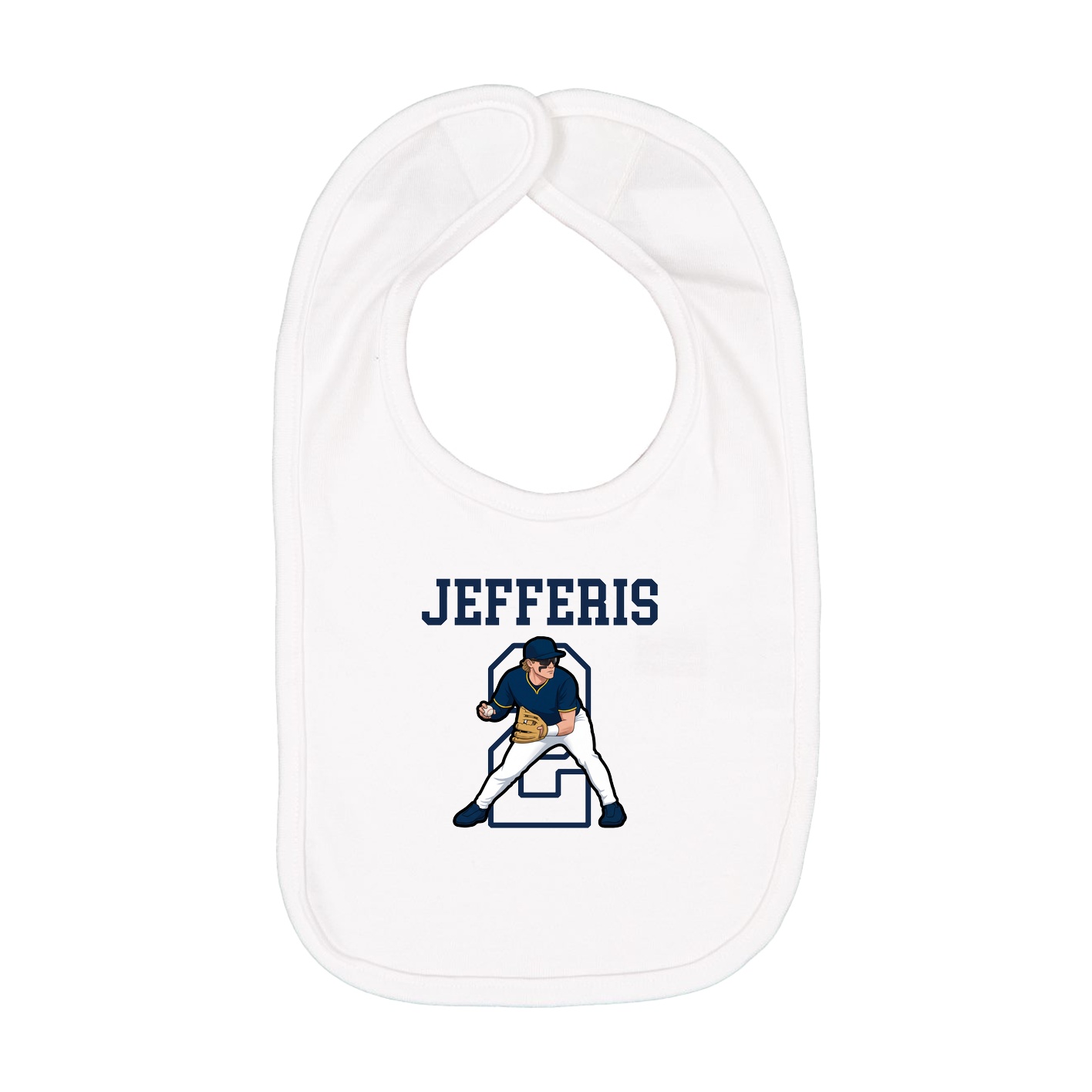 Infant Bib — Shirsey in White