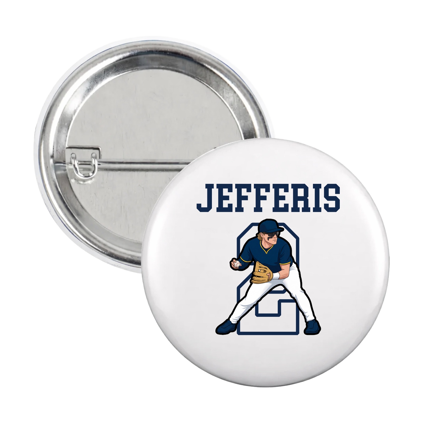 Game Day Button — Shirsey in White