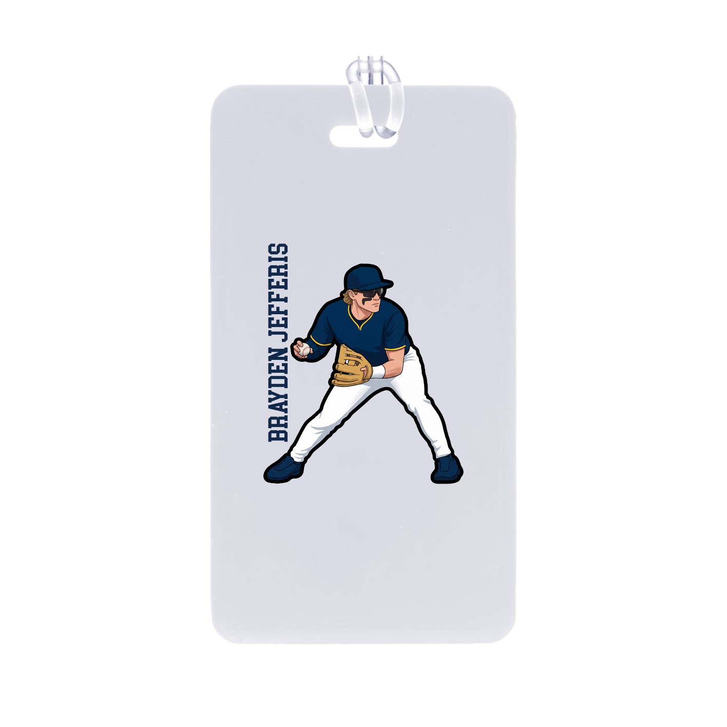 Bag Tag — Name Vertical in Classic