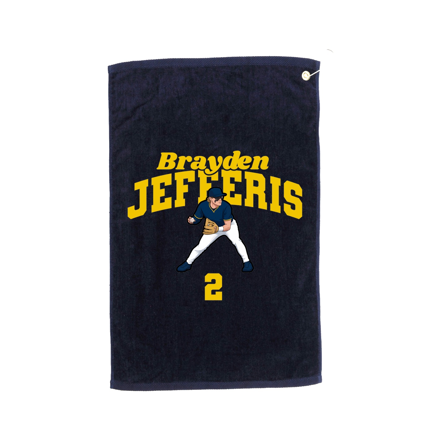 Golf Towel — Signature Arch in Navy