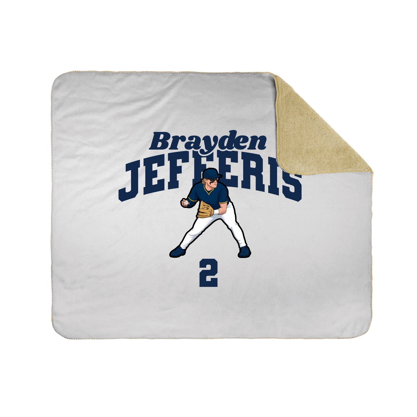 Throw Blanket — Signature Arch in White