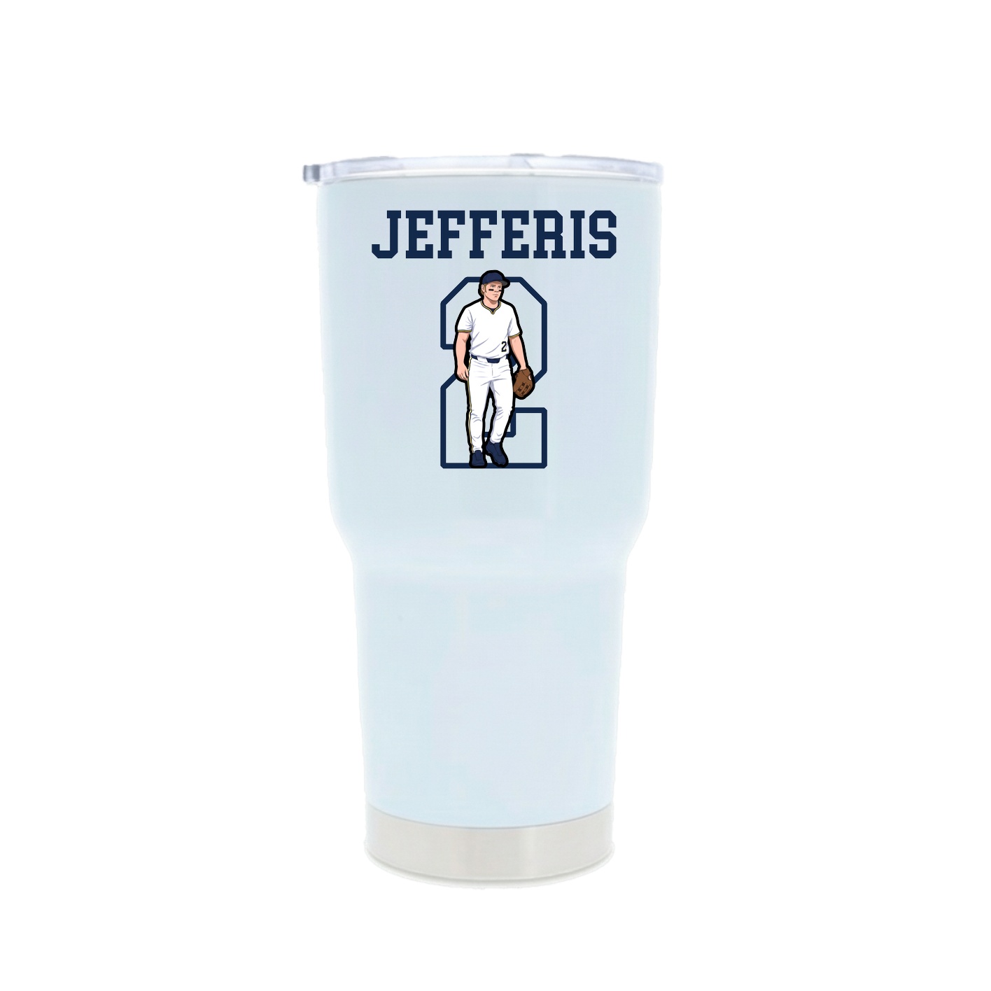 30oz Stainless Steel Tumbler — Shirsey in White