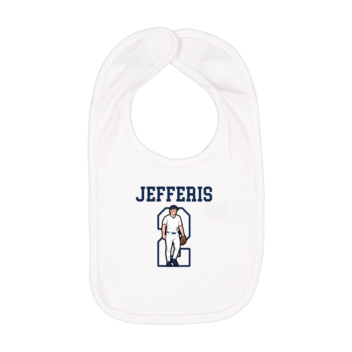 Infant Bib — Shirsey in White