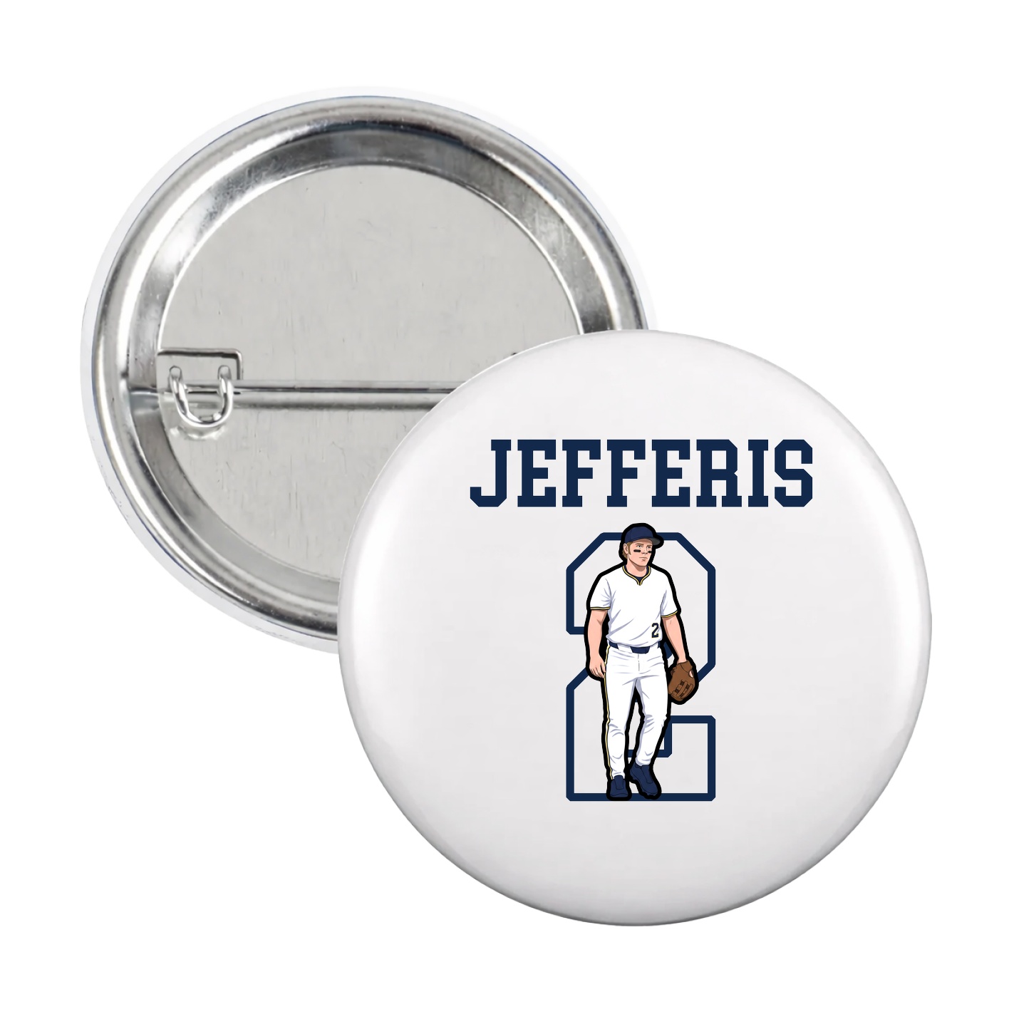 Game Day Button — Shirsey in White