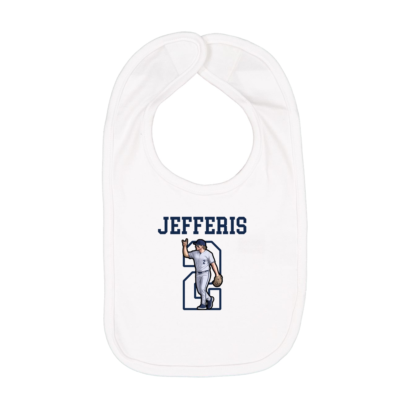 Infant Bib — Shirsey in White