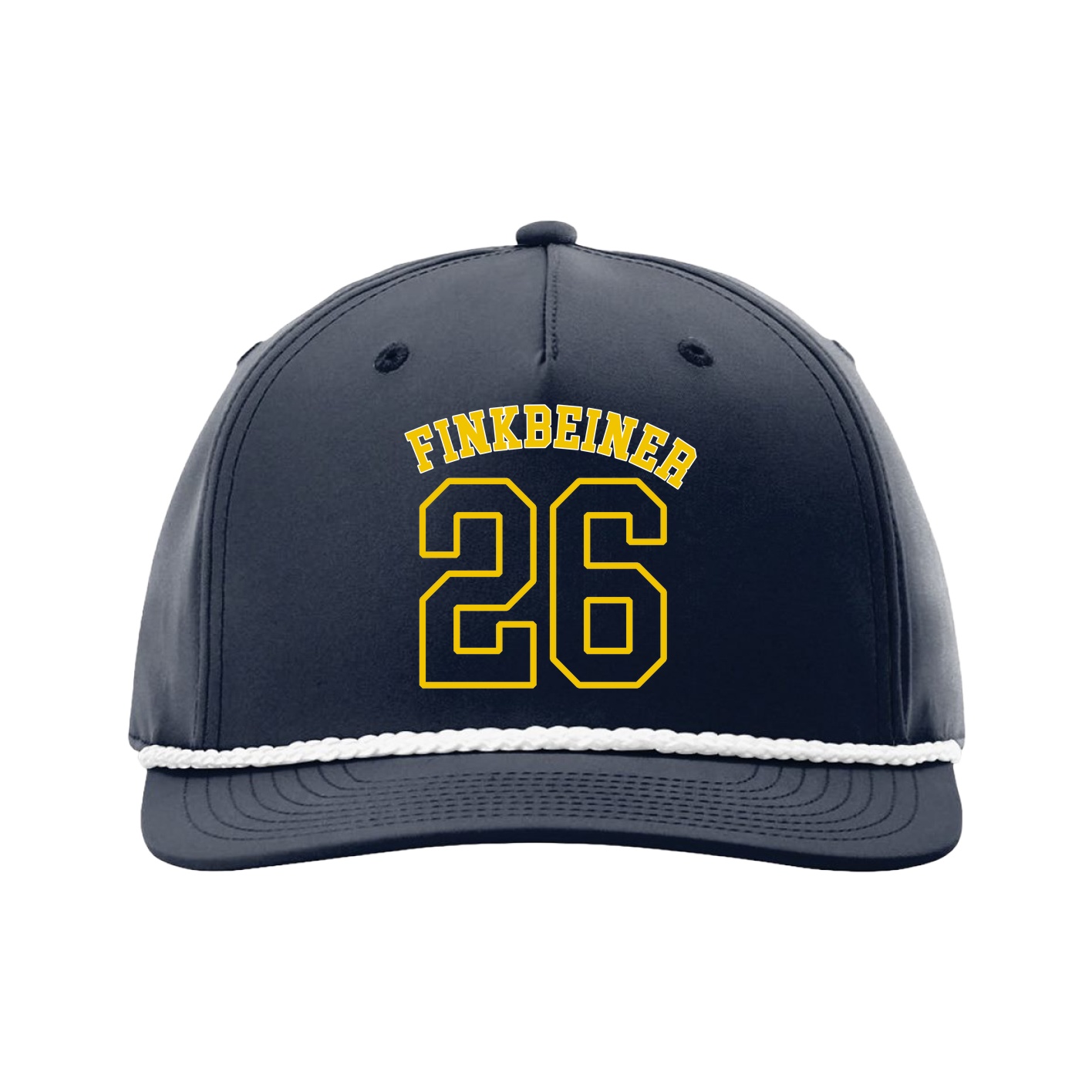 Five-Panel Classic Rope Cap — Shirsey Arch in Navy