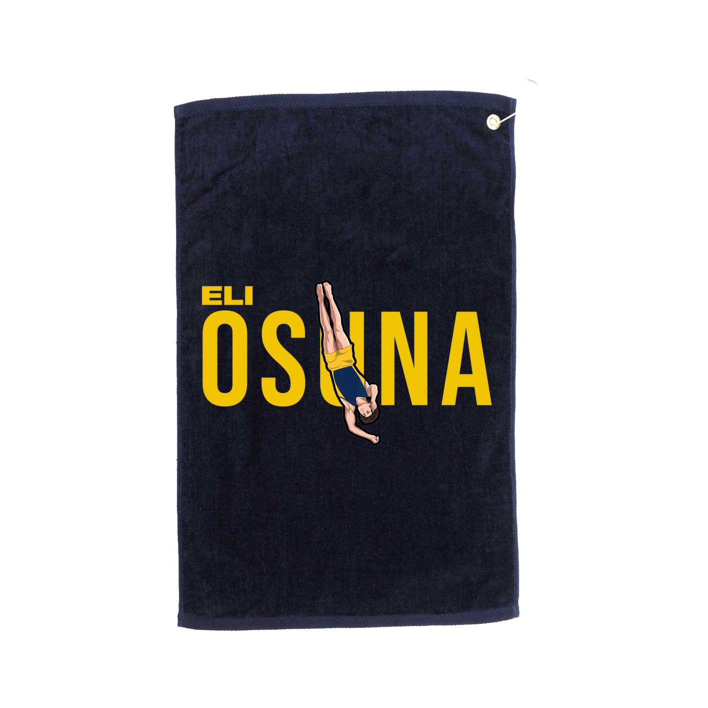 Golf Towel — Player Name in Navy