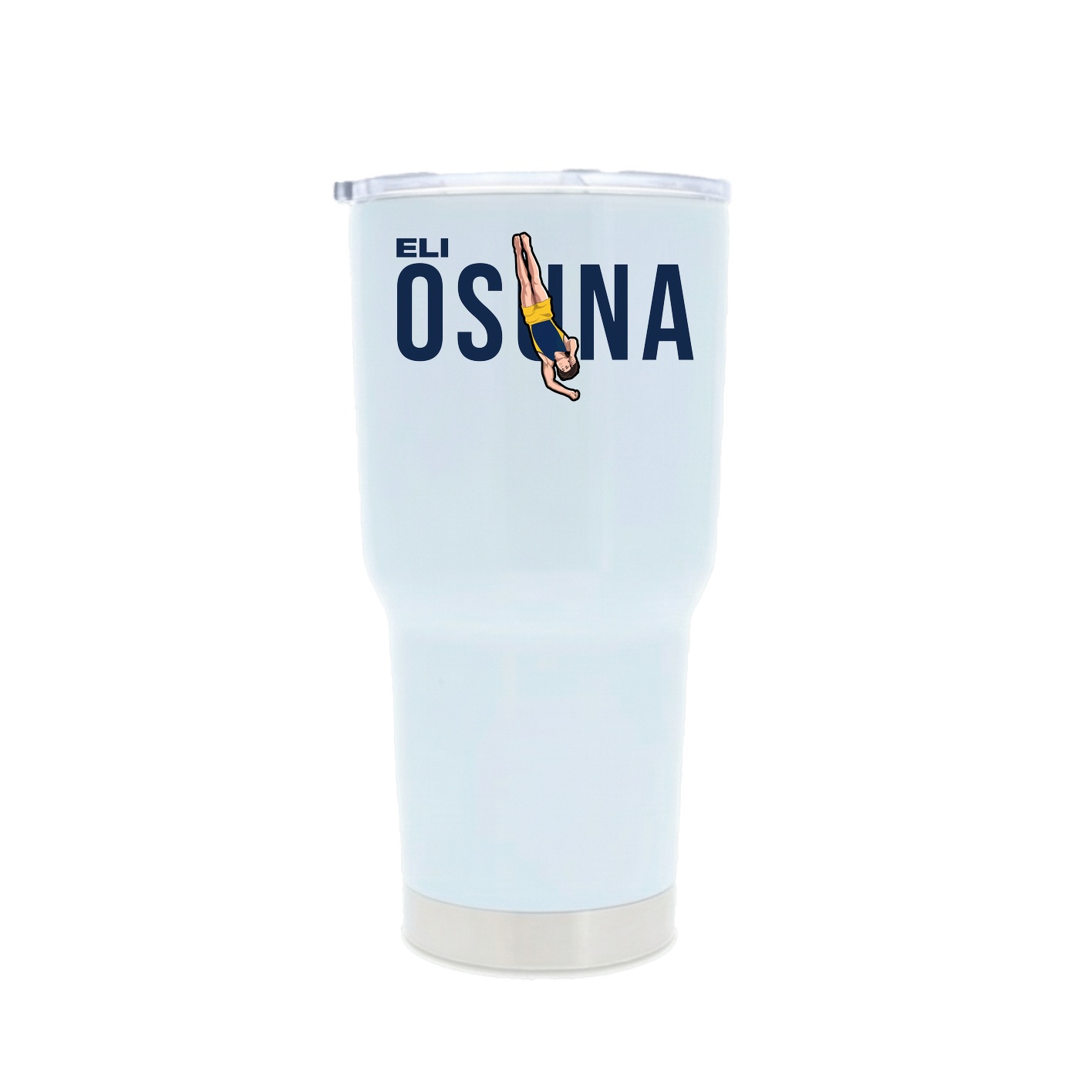 30oz Stainless Steel Tumbler — Player Name in White