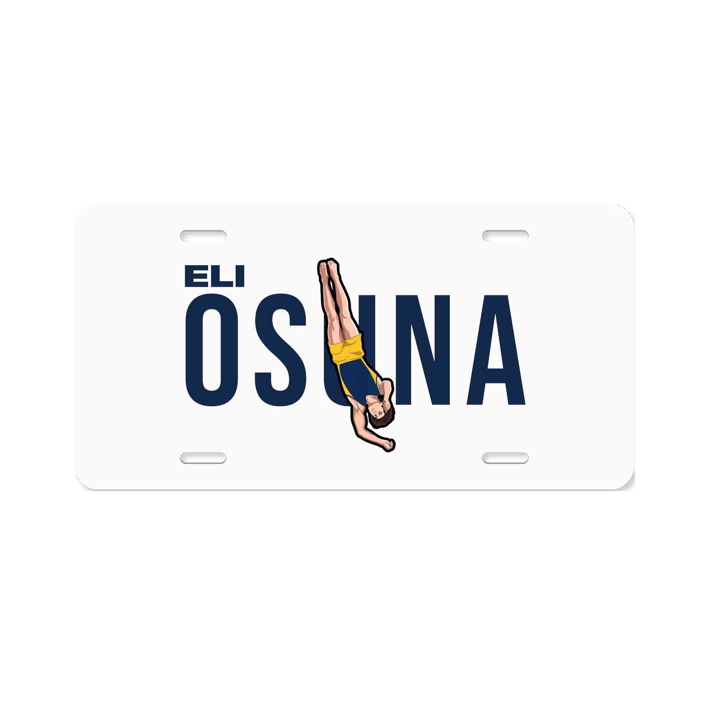 License Plate — Player Name in Classic